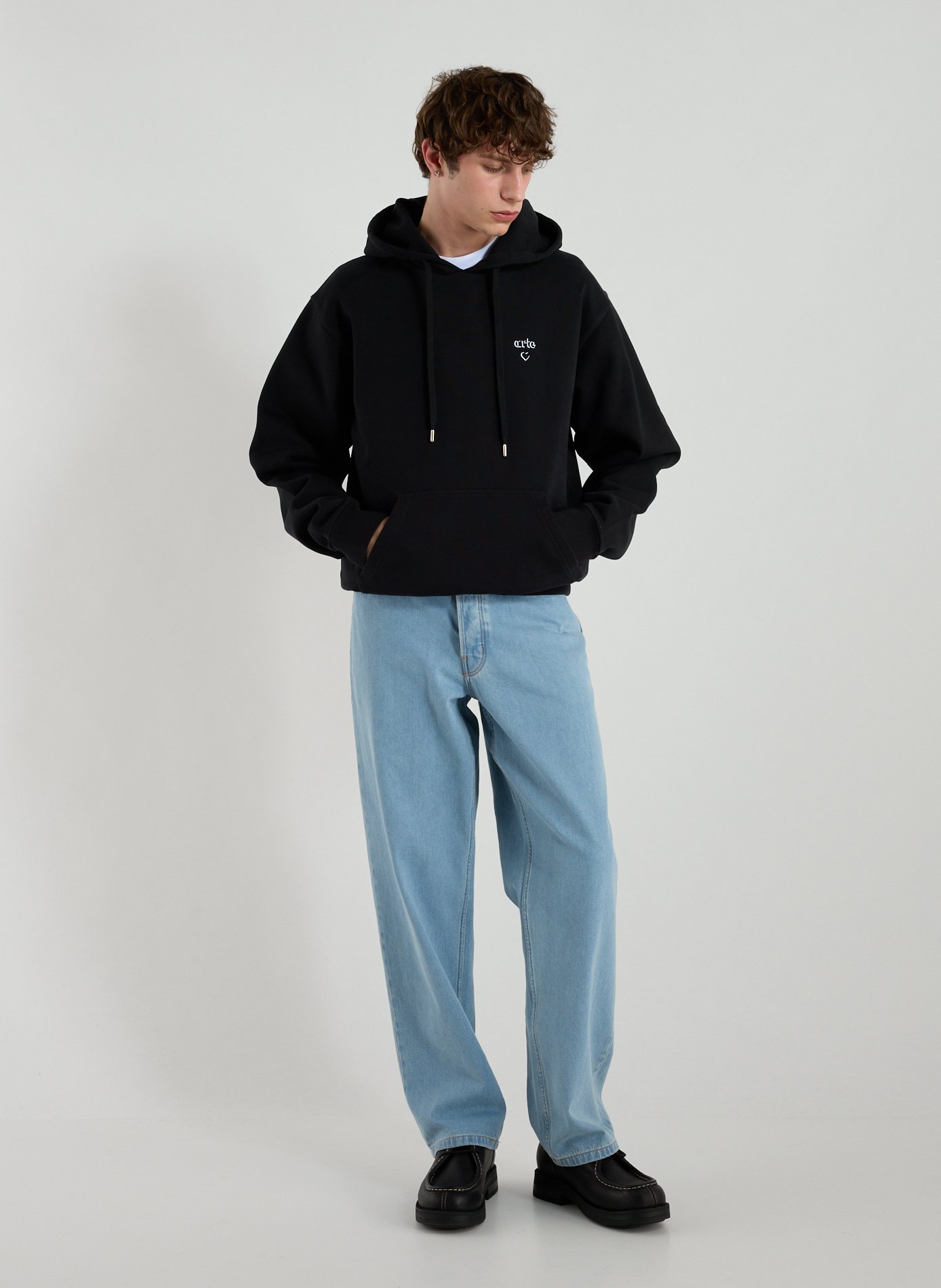 Oversized cotton hoodie ARTE ANTWERP Black