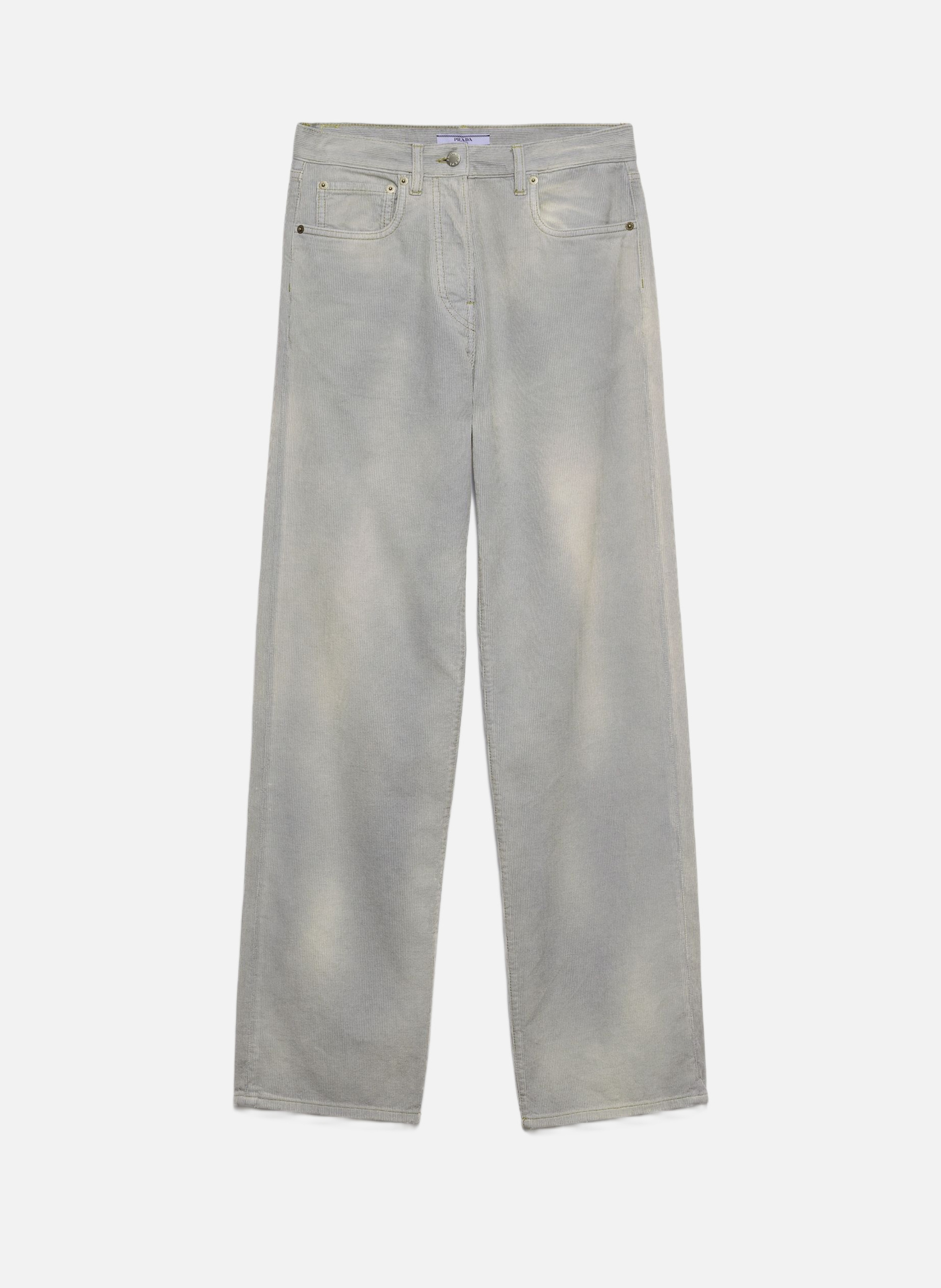 Jean en velours côtelé PRADA Bleu