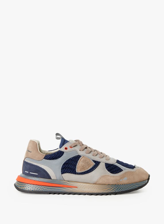 Baskets crantées en cuir mélangé | Multicolore by PHILIPPE MODEL Baskets crantées en cuir mélangé Multicolore