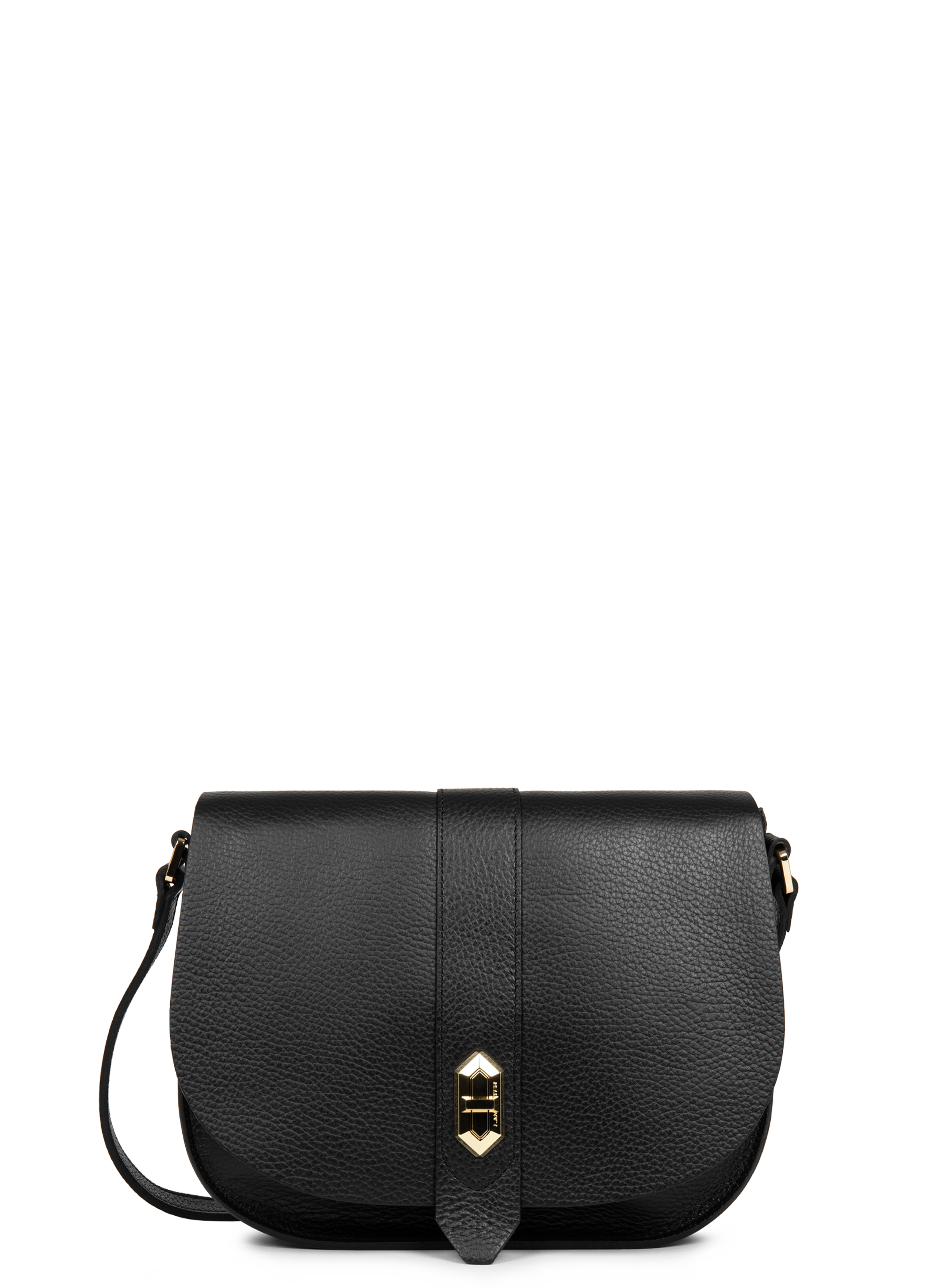 LANCASTER Sac besace - top double Noir