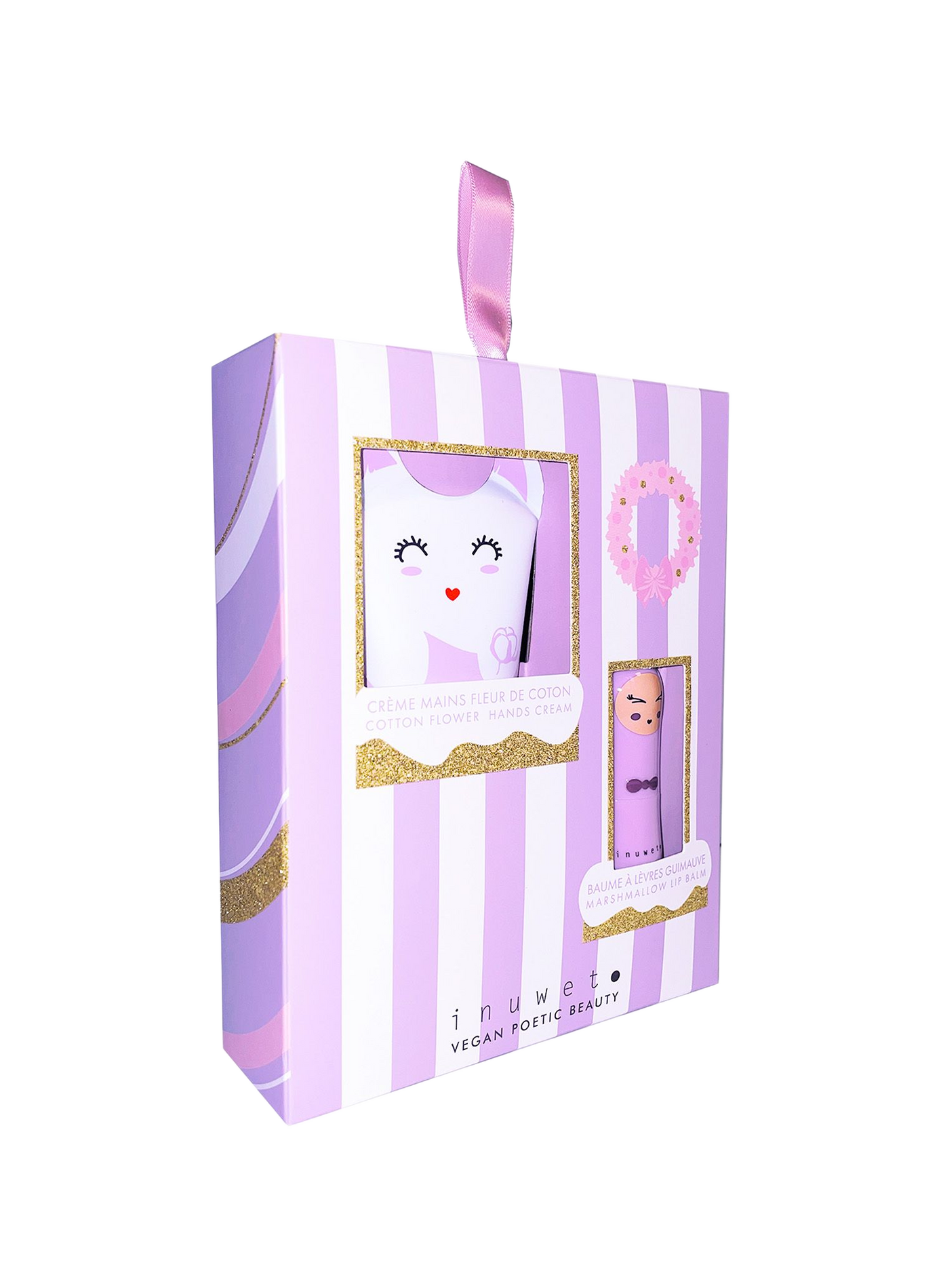Coffret LI - Crème mains fleur de coton - Baume guimauve  INUWET No color