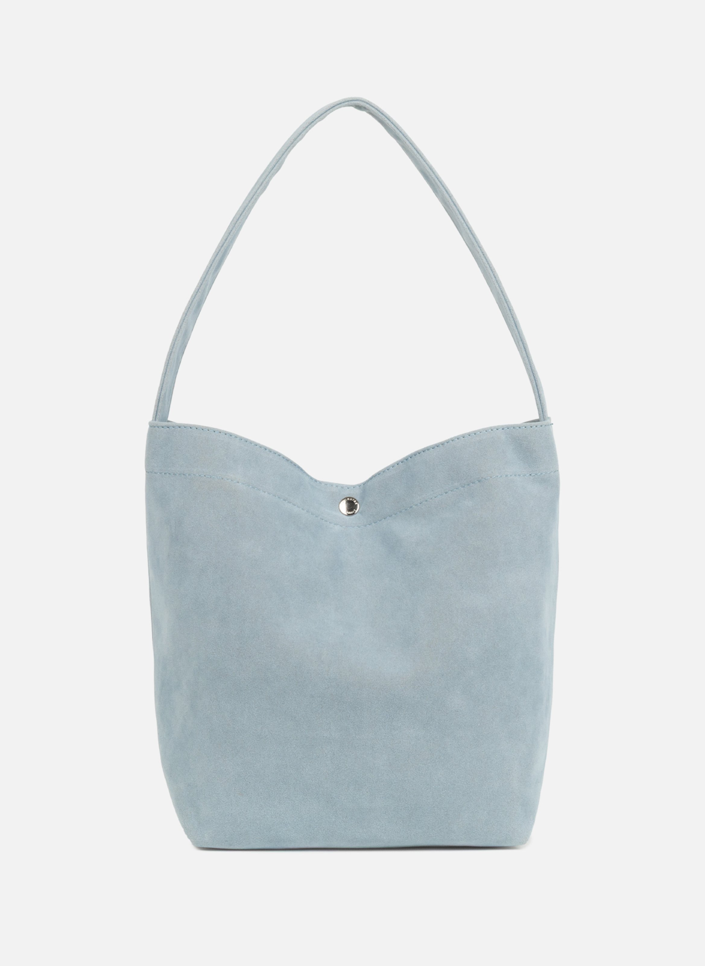 Mini sac seau - suédine kba Bleu