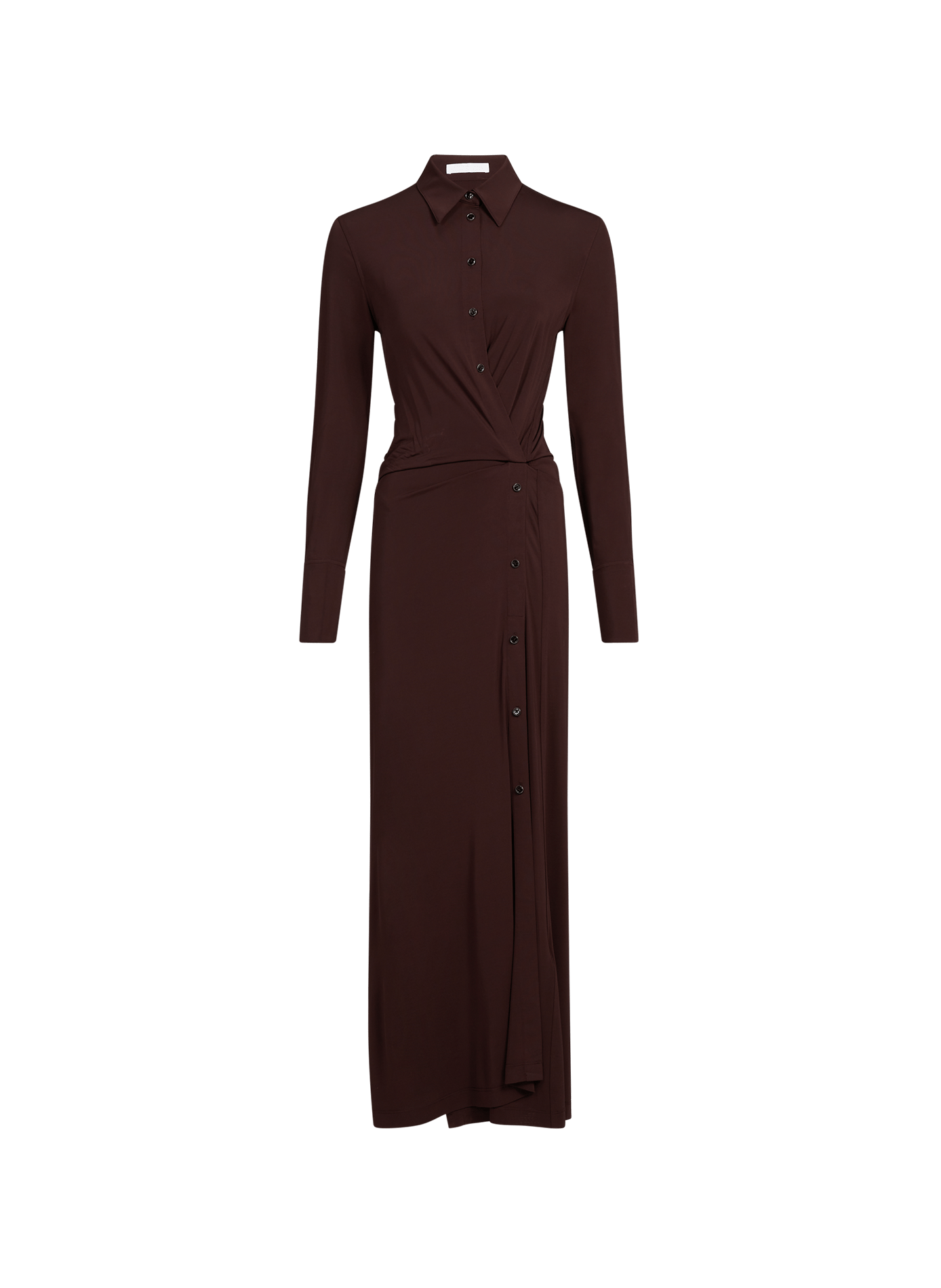 Robe chemise torsadée HELMUT LANG Brown