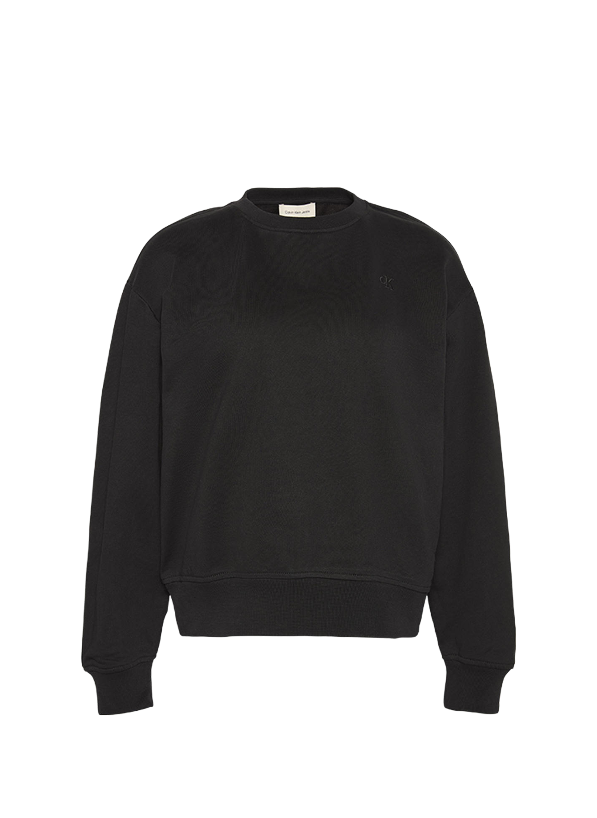 Sweatshirt en coton mélangé CALVIN KLEIN Noir