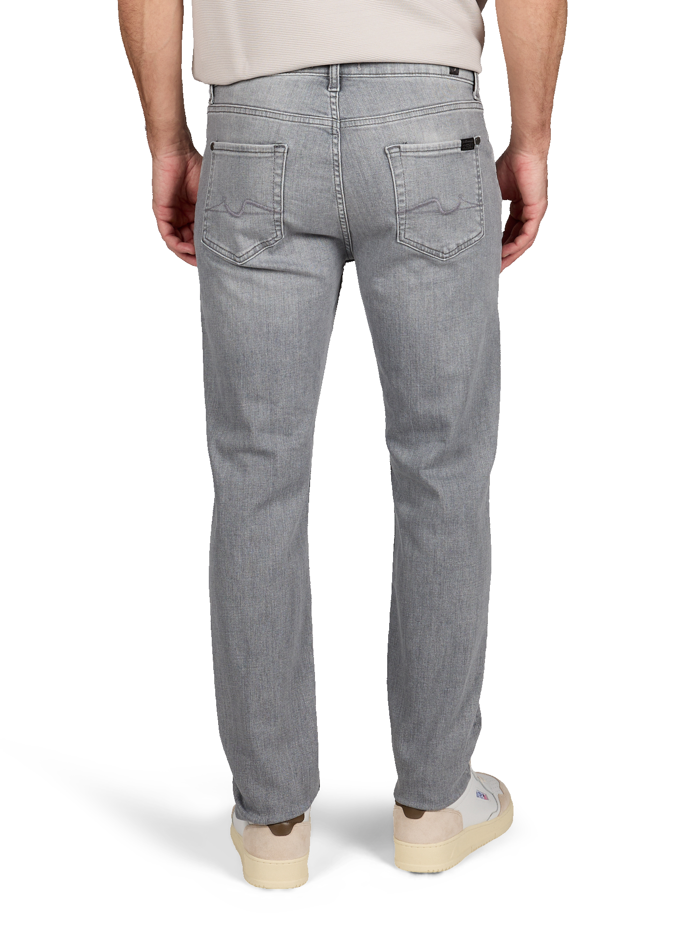Jean en coton mélangé 7 FOR ALL MANKIND Gris