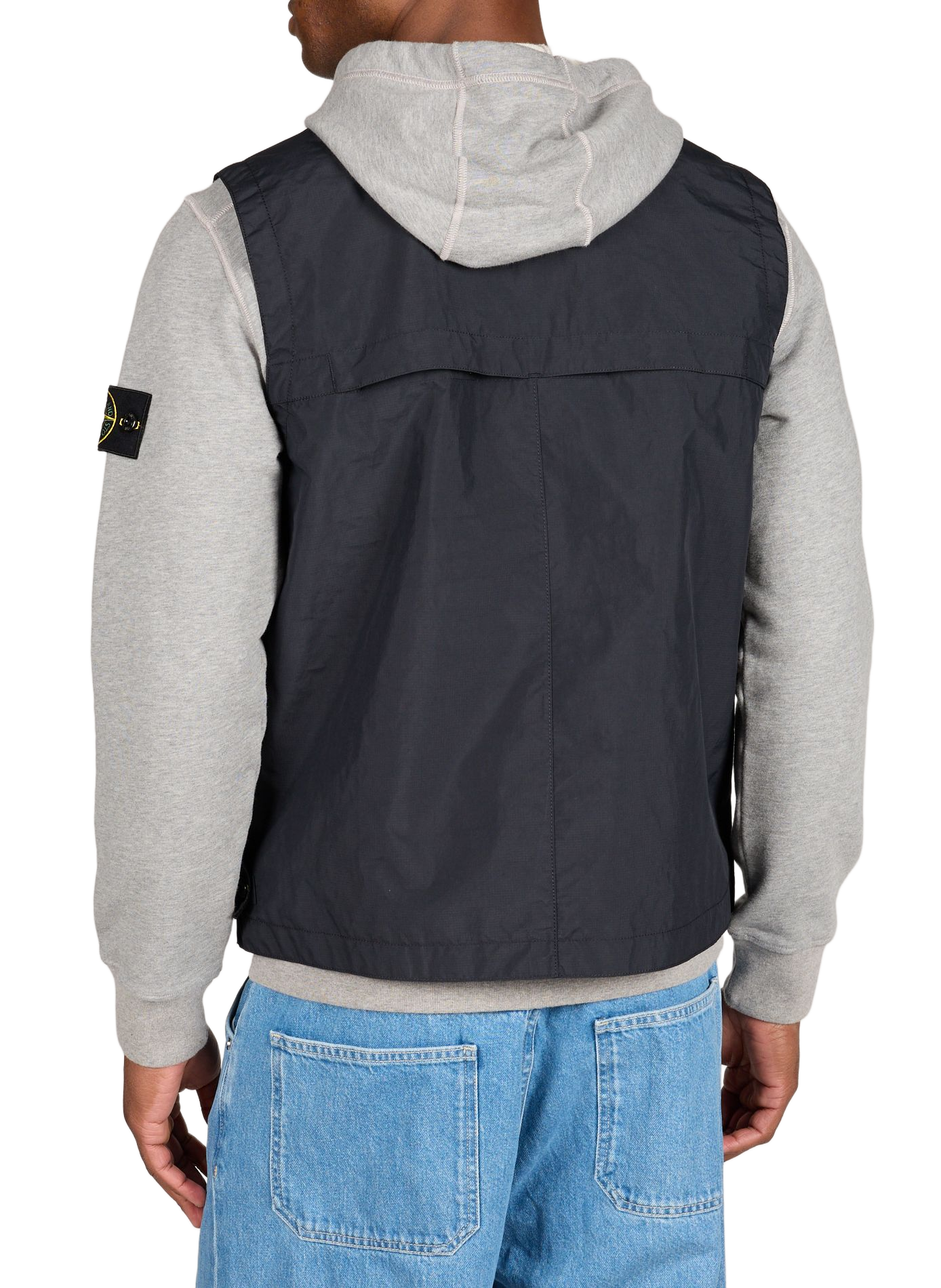 Veste sans manches imperméable STONE ISLAND Bleu