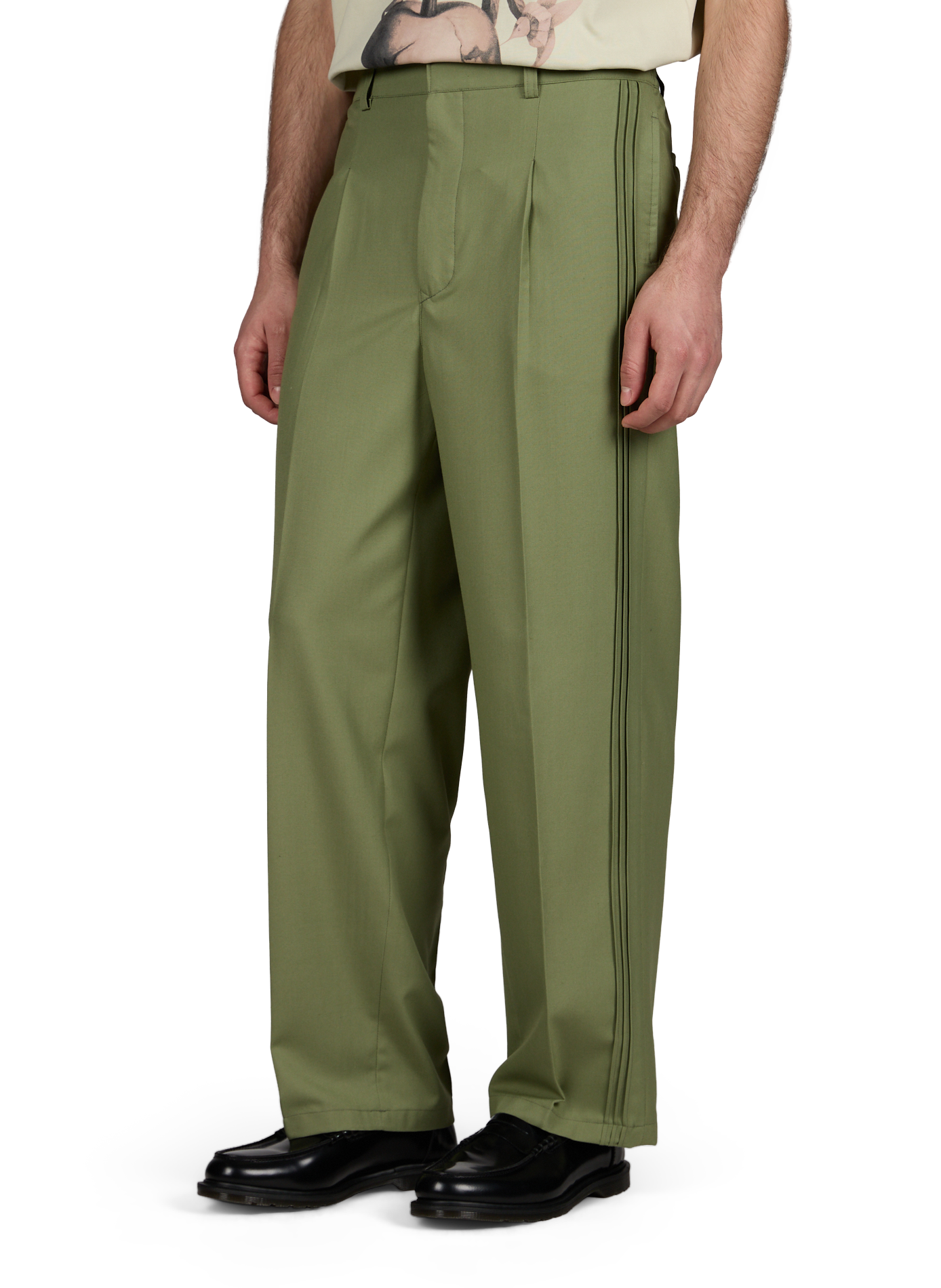 Plain cotton trousers PAS UNE MARQUE Green