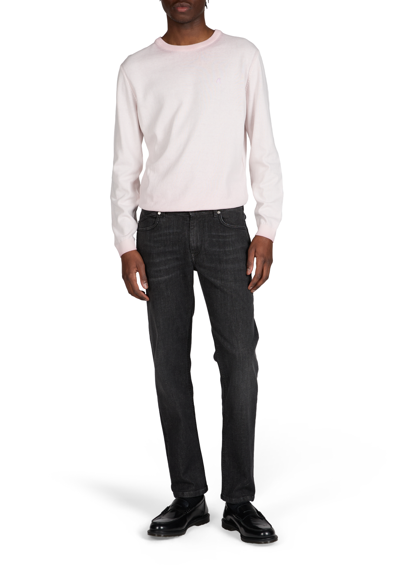 Rubens-30 slim jeans in blended cotton RE HASH Black