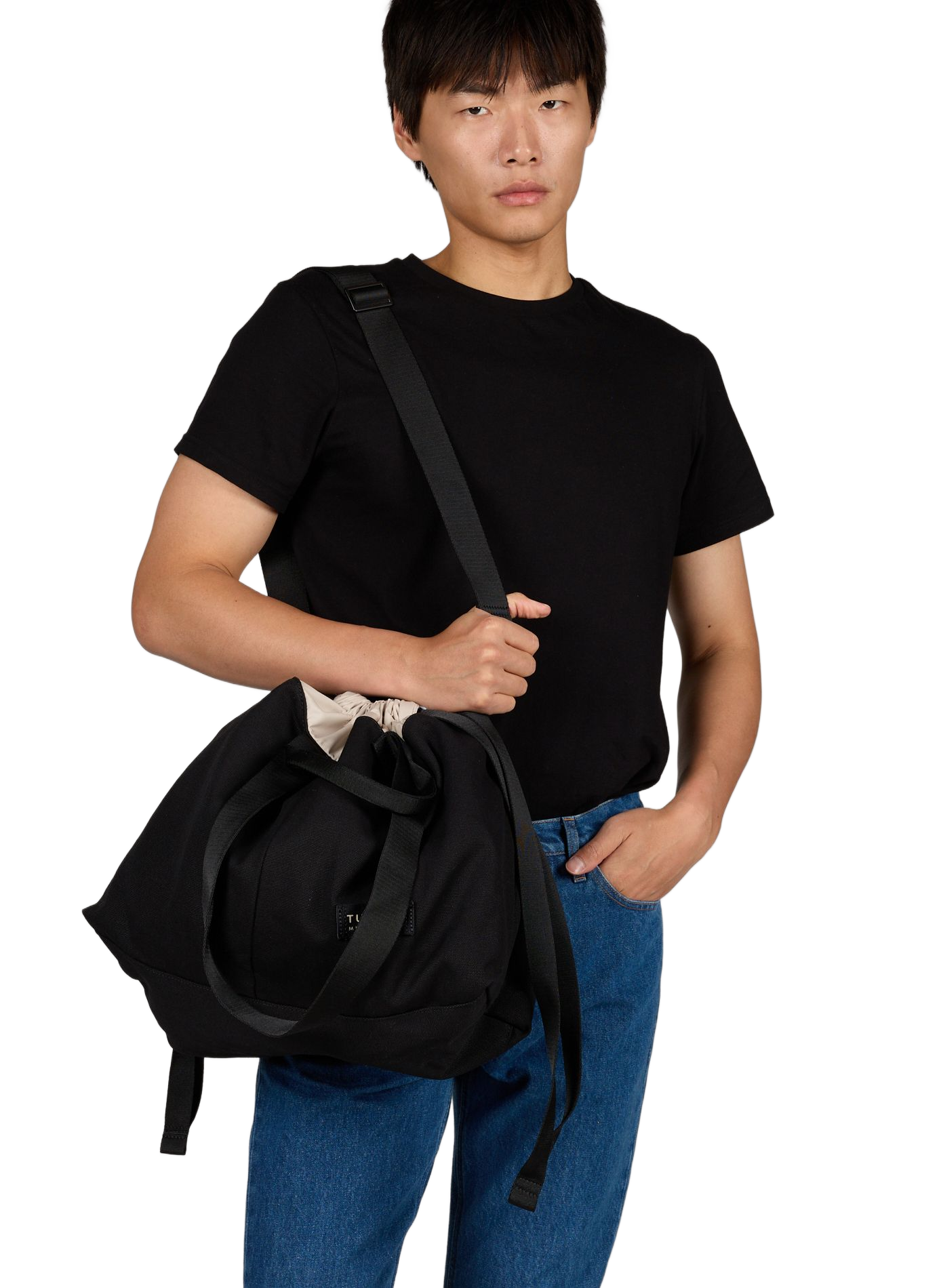 Sac week-end Carry Shopper Medium en toile de coton TUCANO Noir