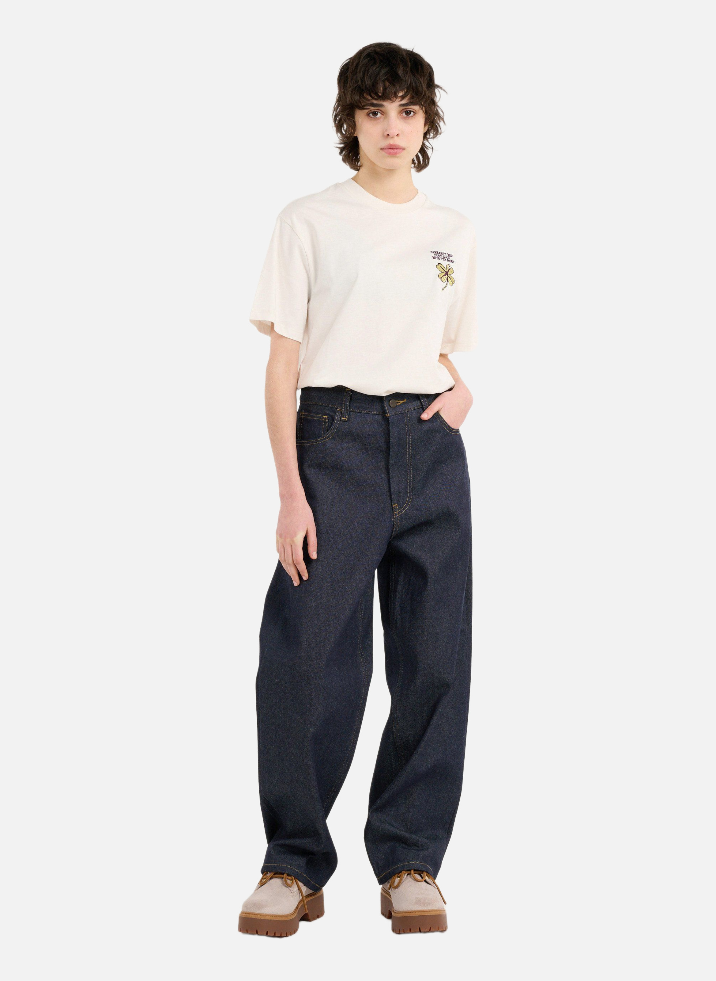 T-shirt w' s/s clover t-shirt CARHARTT WIP Beige