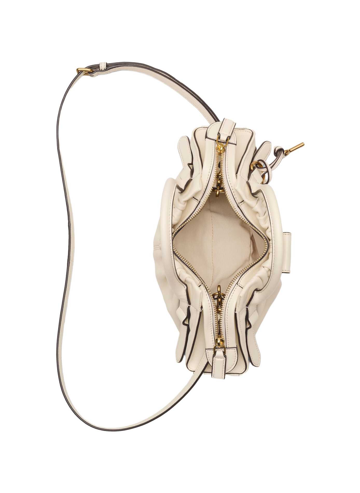 Sac The Cristina Small Satchel en cuir MARC JACOBS Blanc