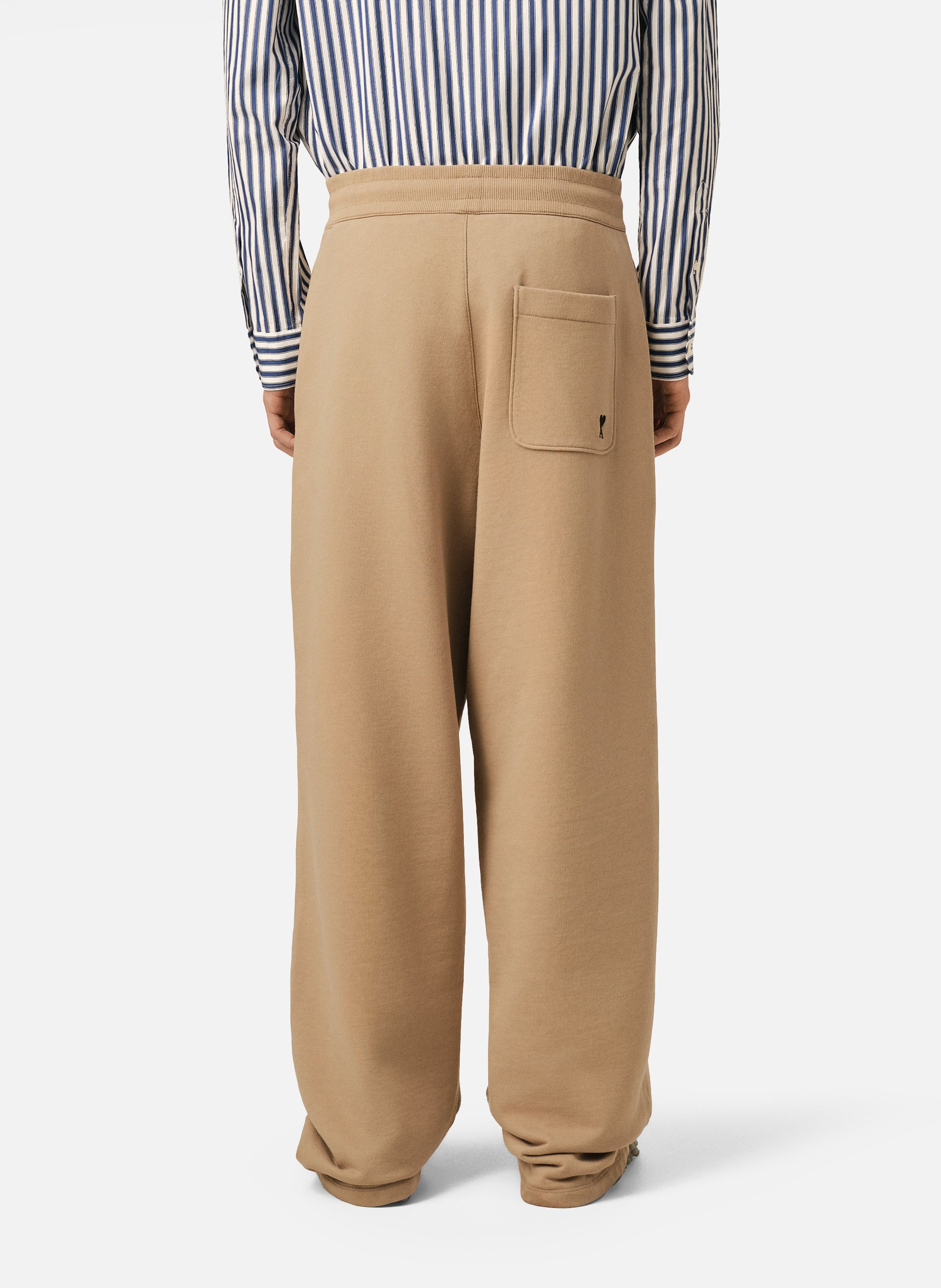 Jogging en coton ami de coeur AMI PARIS Beige