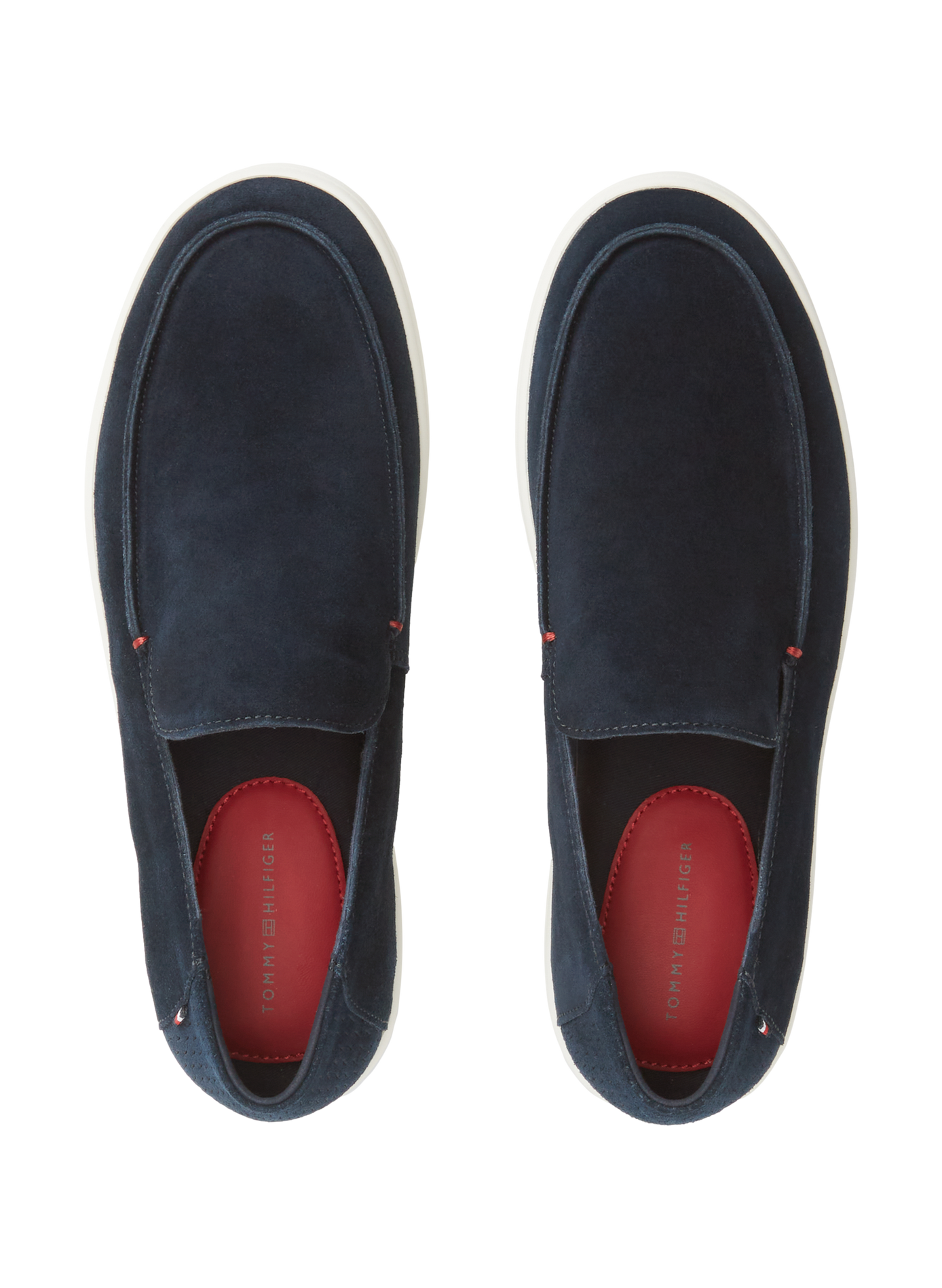 Mokassins mit Belüftung aus Leder TOMMY HILFIGER Blau