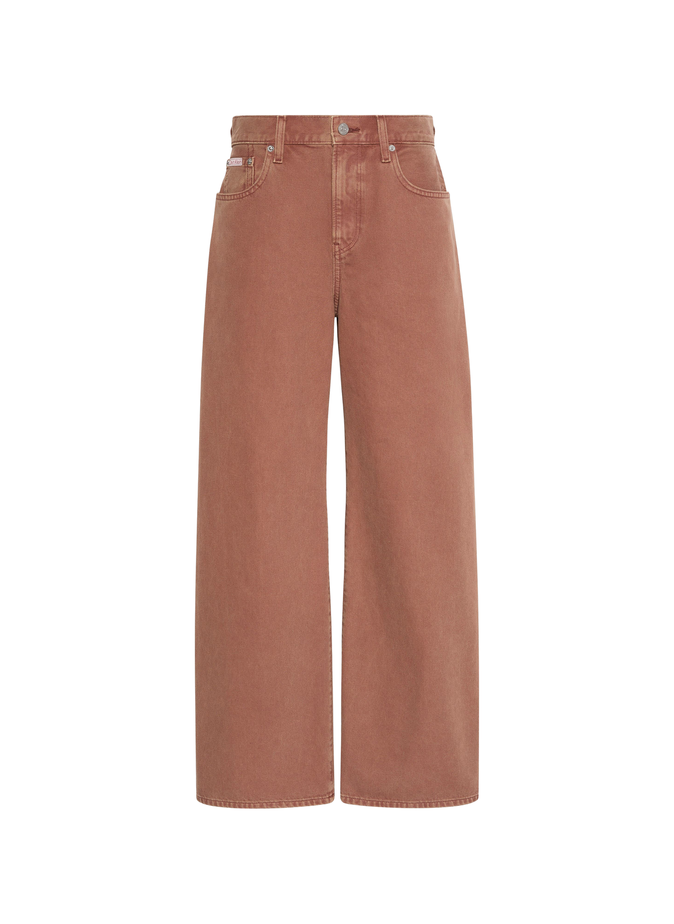 Wide cotton jeans CALVIN KLEIN Orange