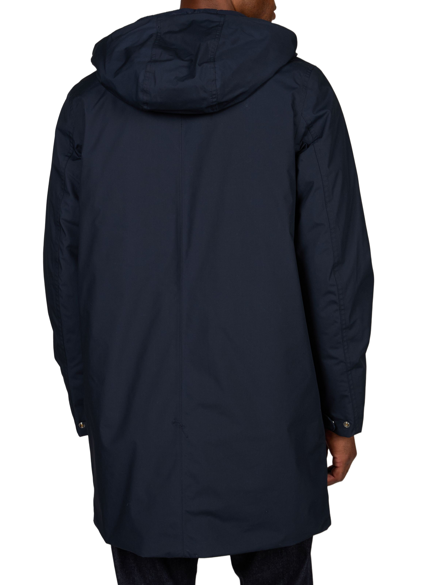 Straight parka in blended cotton K-WAY Blue