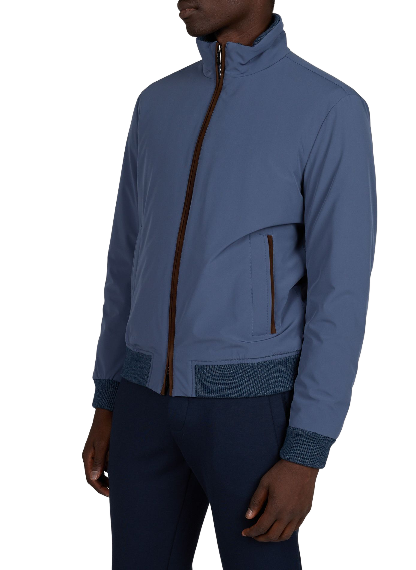Straight stand-up collar jacket PAUL & SHARK Blue