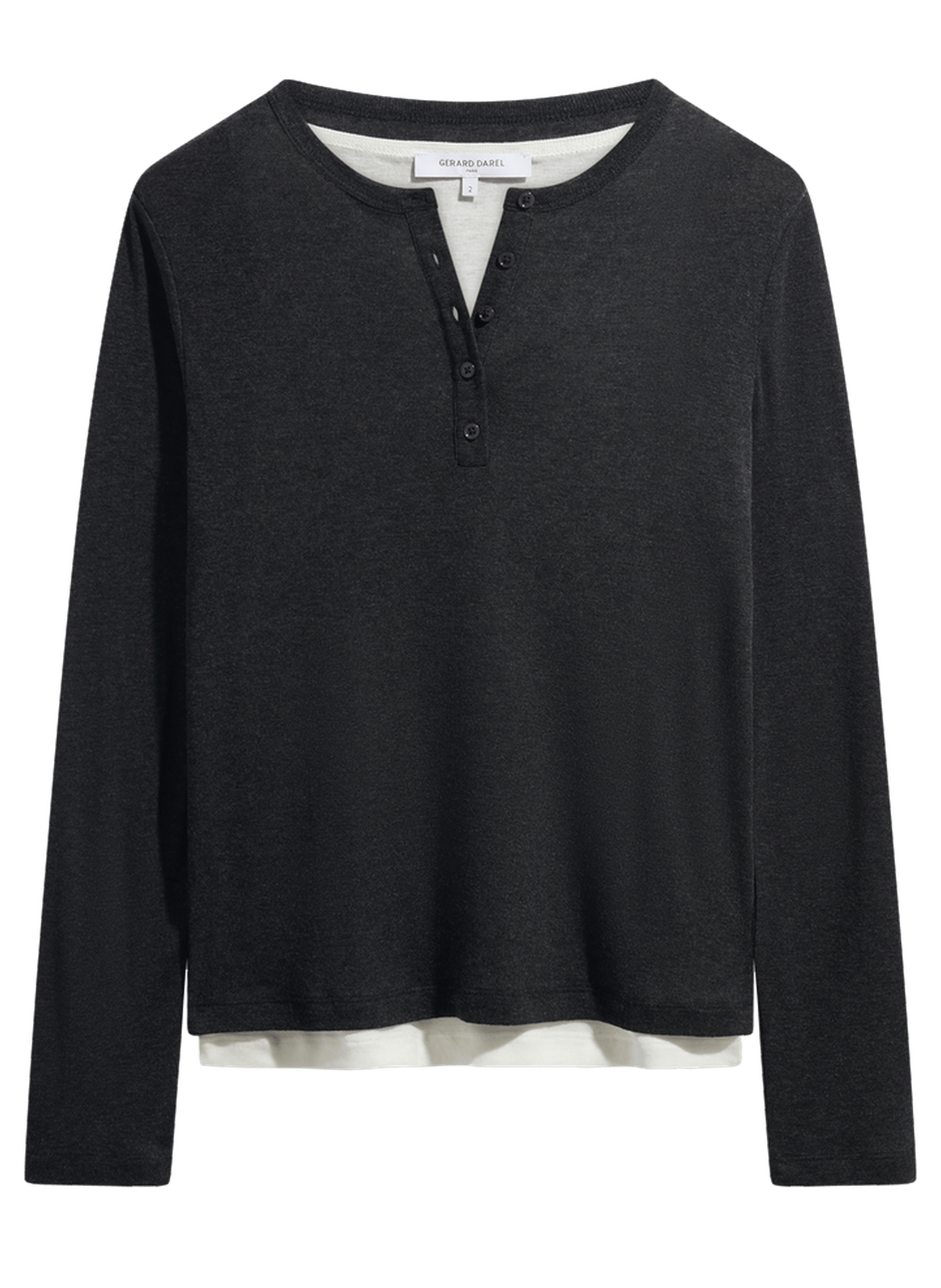 T-shirt superposé - becca GERARD DAREL Gris