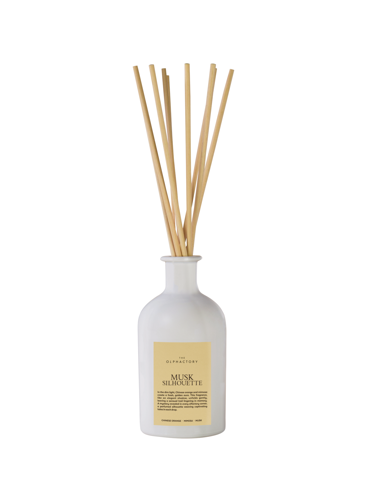 Diffuseur de parfum d'intérieur Musk Silhouette 250ml OLPHACTORY Blanc