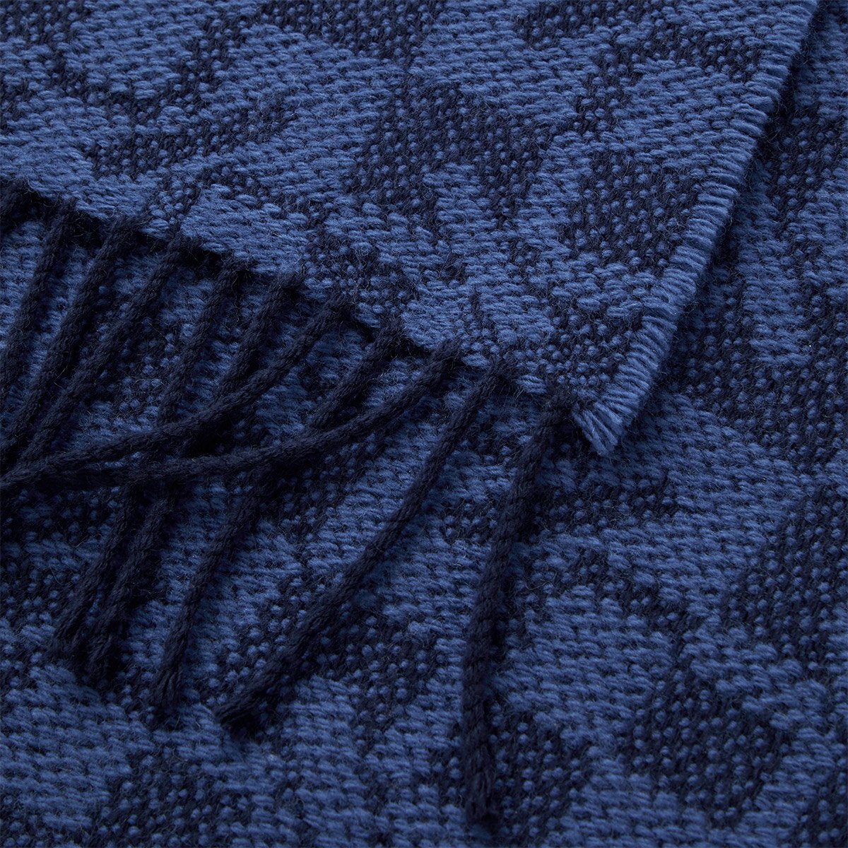 Plaid en laine, k monogram KENZO HOME Bleu
