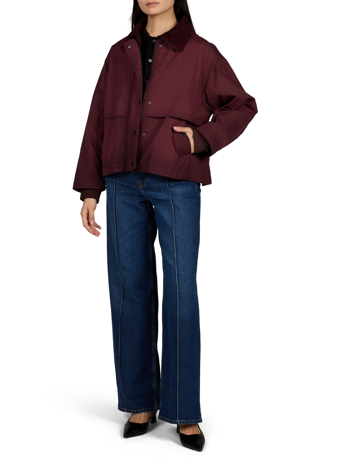 High-waisted wide-leg jeans SAMSOE SAMSOE Blue