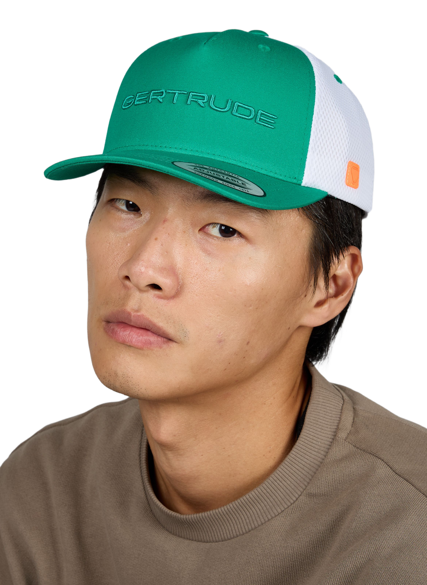 Benja-Kappe mit gesticktem Logo GERTRUDE Grun