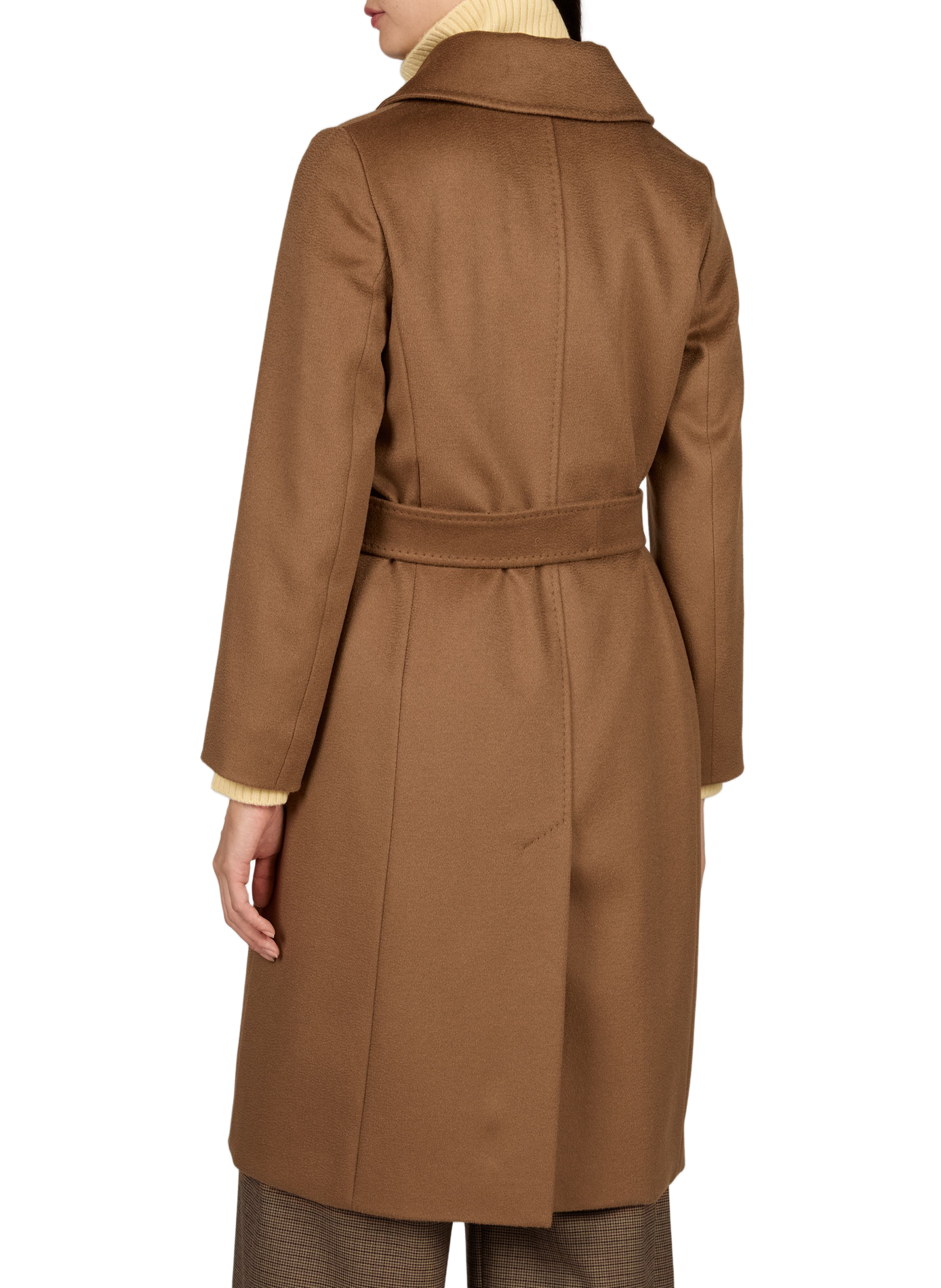 Abrigo recto de lana MAX MARA STUDIO Marrón