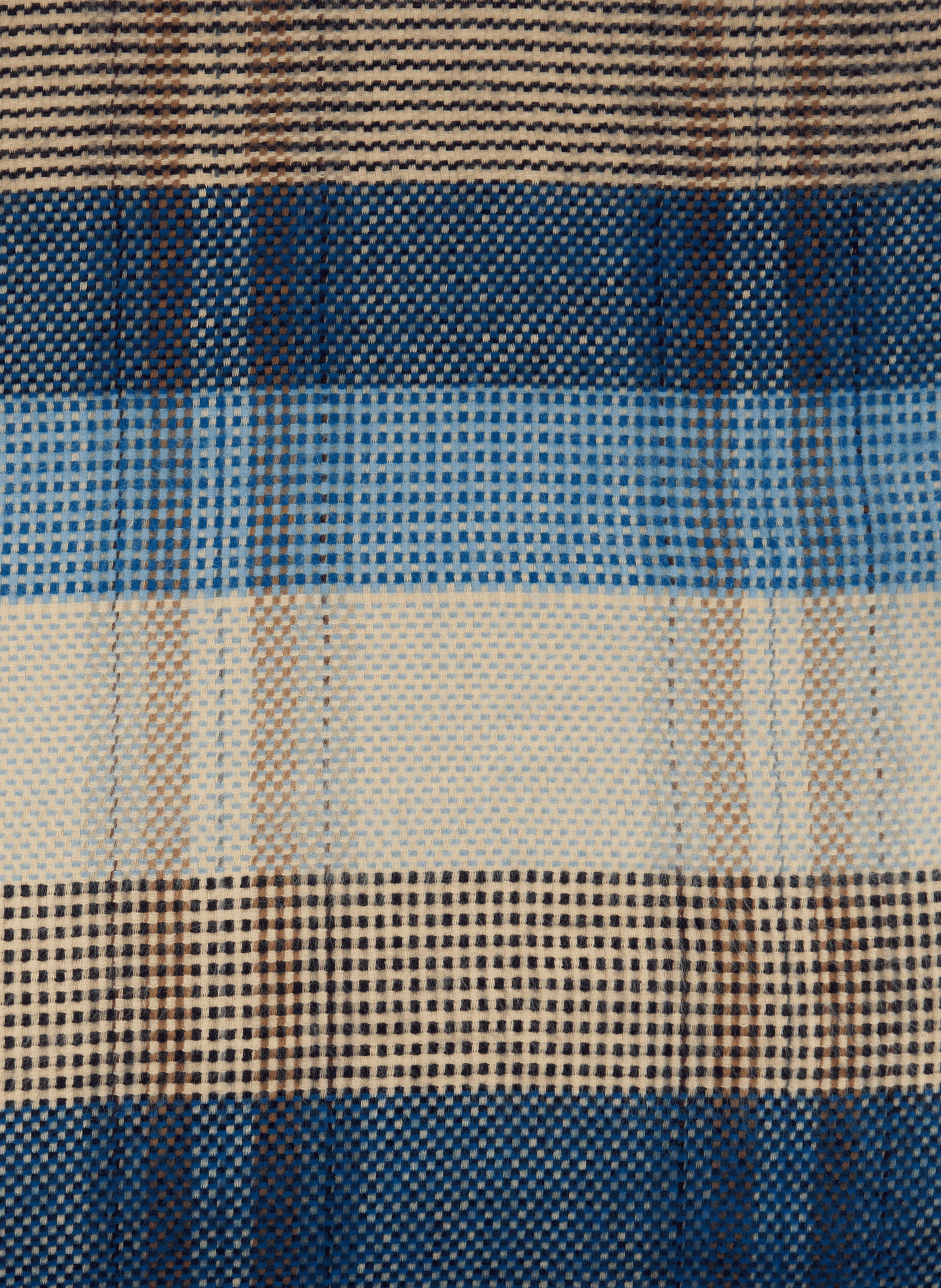 Striped scarf with fringed edges SAISON 1865 Multicolour