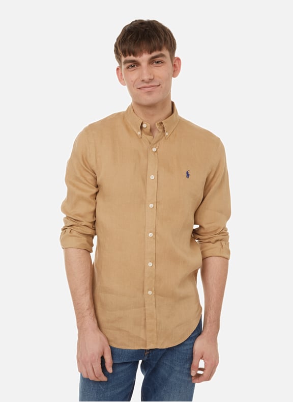 Chemise en lin Beige by POLO RALPH LAUREN POLO RALPH LAUREN Chemise en lin Beige