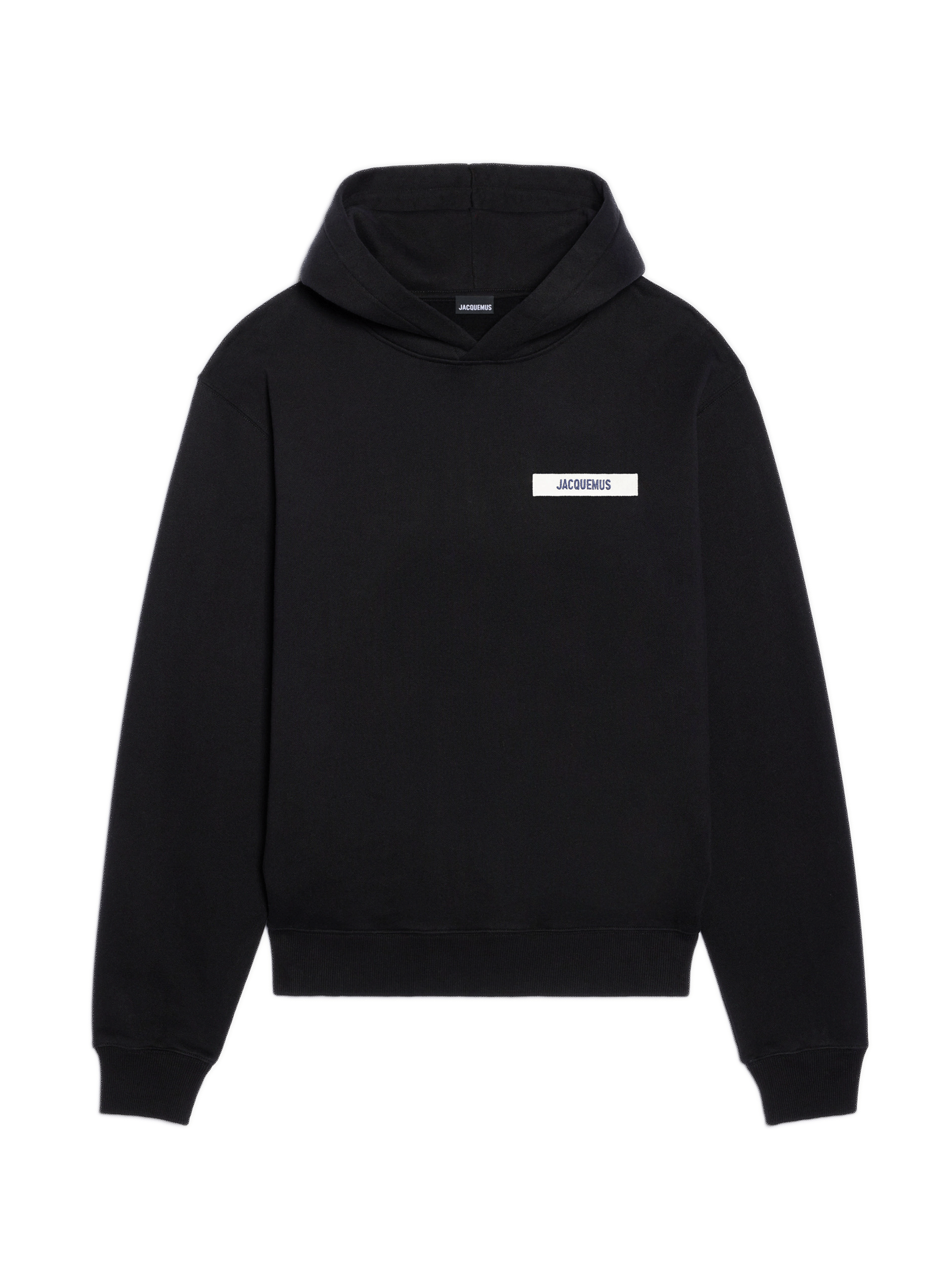 Grosgrain logo hoodie JACQUEMUS Black