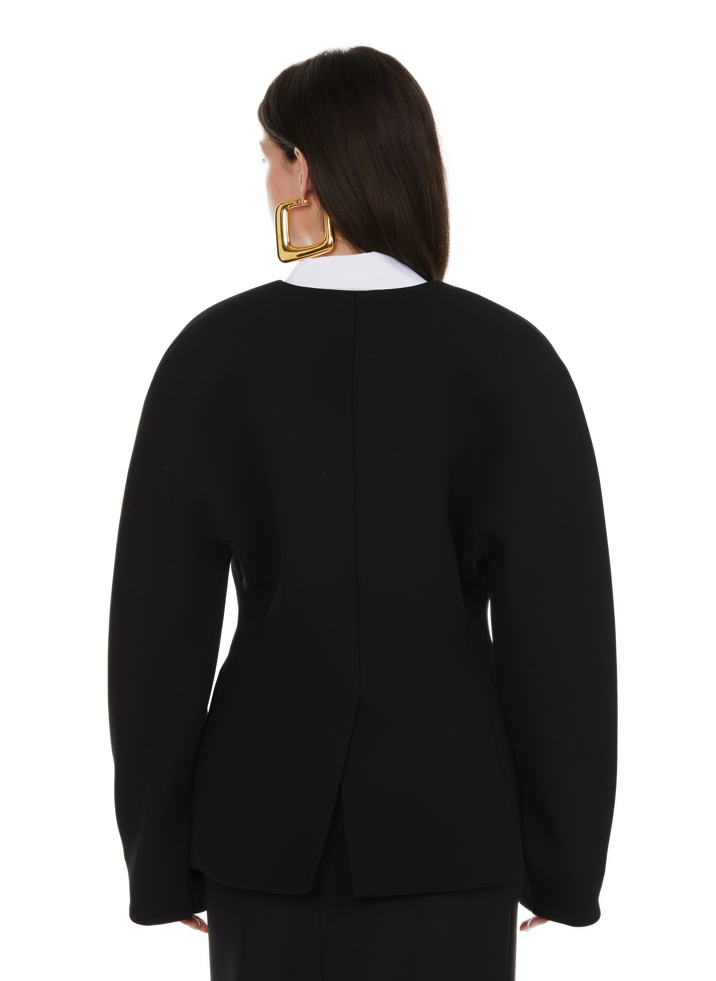 Asymmetrical wool and mohair skirt GIVENCHY Black