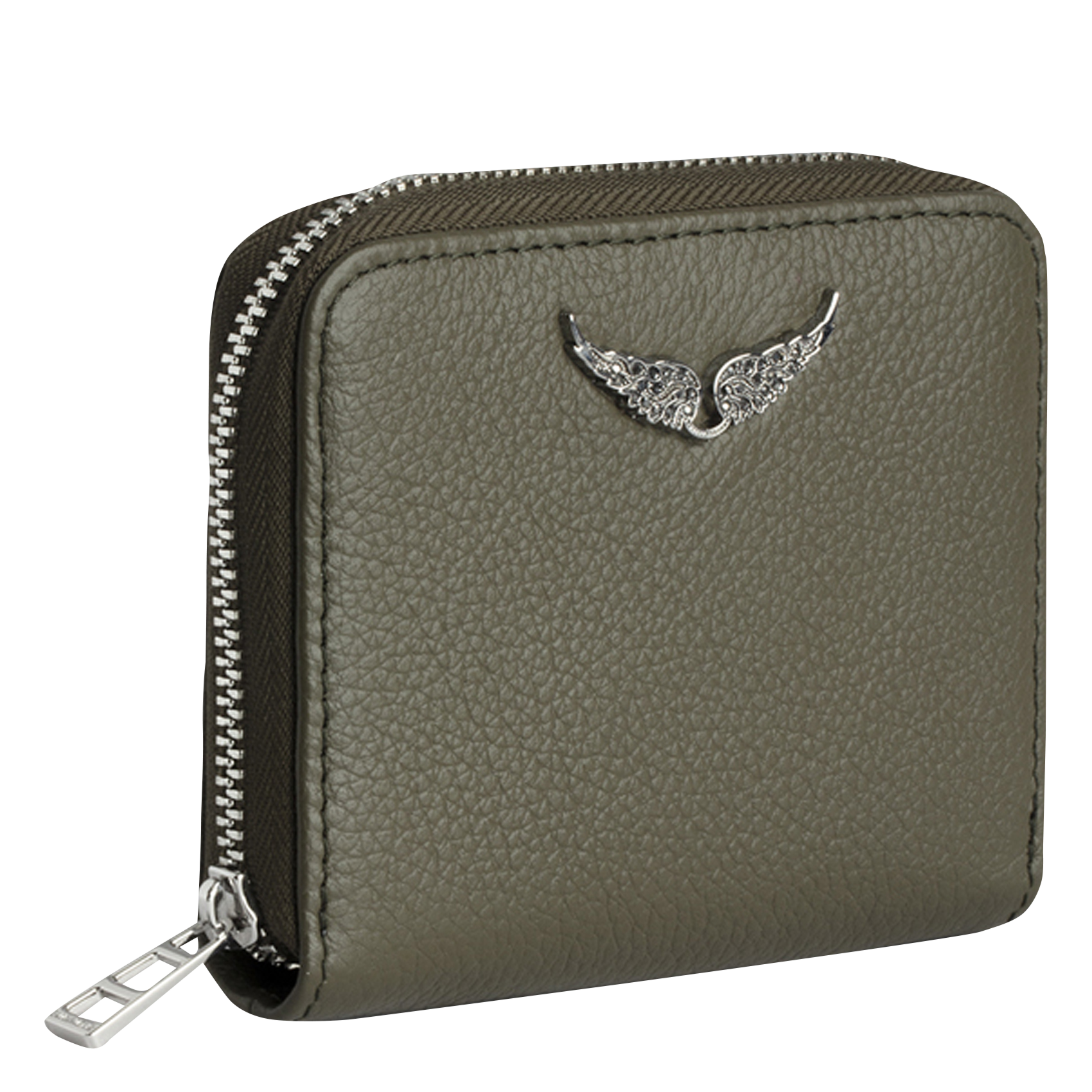 Portefeuille en cuir mini zv ZADIG&VOLTAIRE Vert