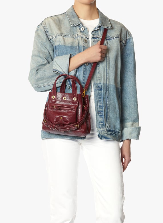 Sac à main Billy Nano en cuir  | Rouge by JÉRÔME DREYFUSS Sac à main Billy Nano en cuir  Rouge