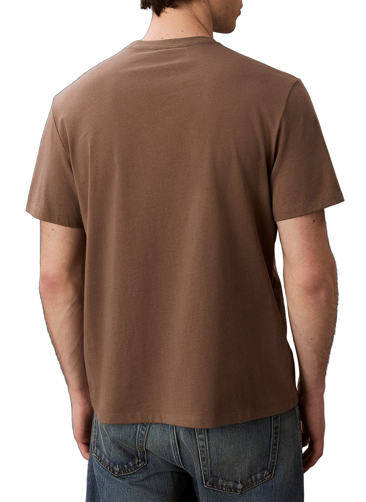 Cotton Logo T-shirt CALVIN KLEIN Brown
