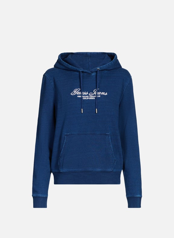 Cotton sweatshirt Blue by GUESS GUESS Cotton sweatshirt Blue