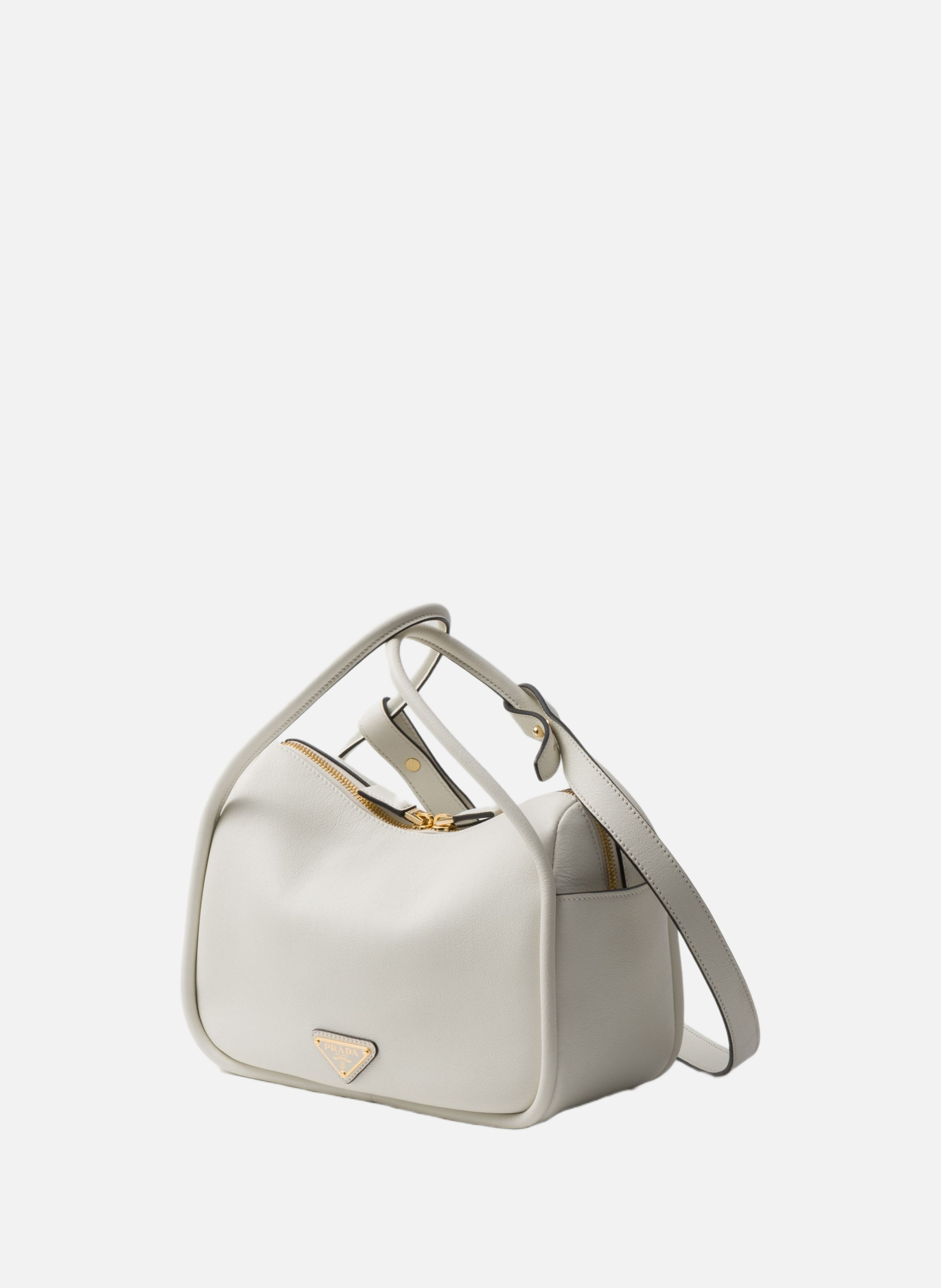 Sac à main prada darling en cuir PRADA Blanc