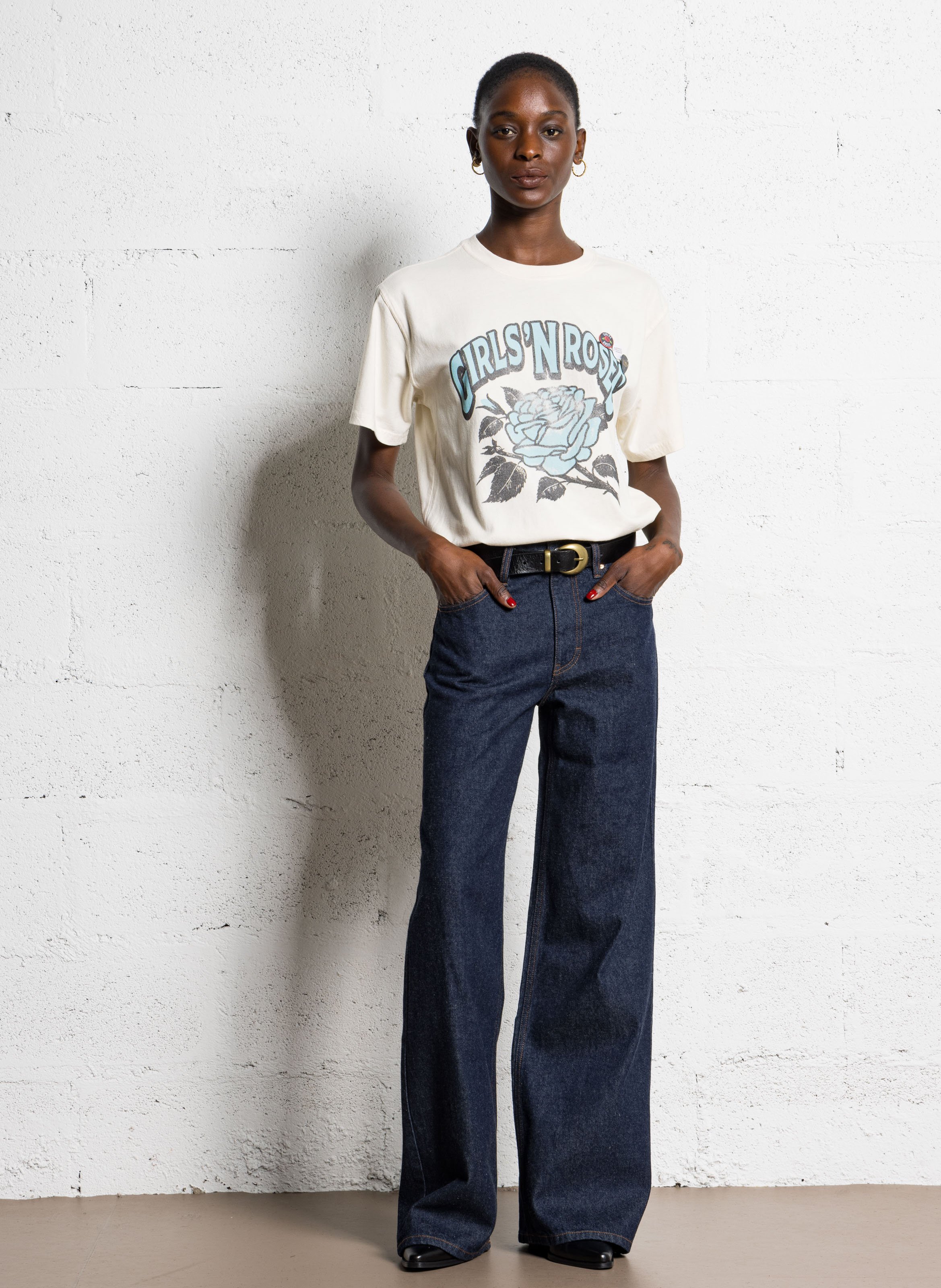 Ceinture en cuir noe MAISON 123 Noir