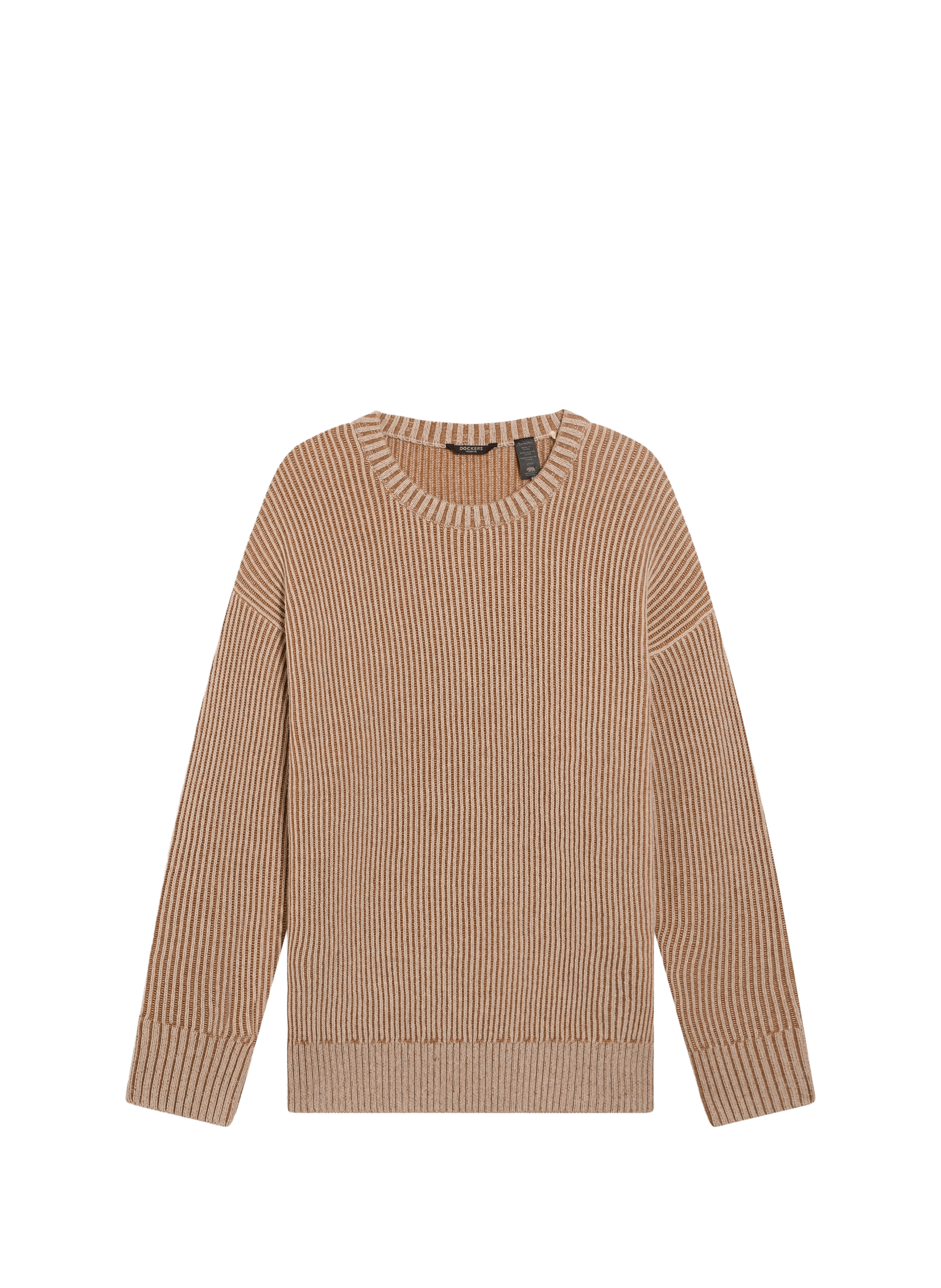 Pull côtelé en laine mélangée DOCKERS Beige