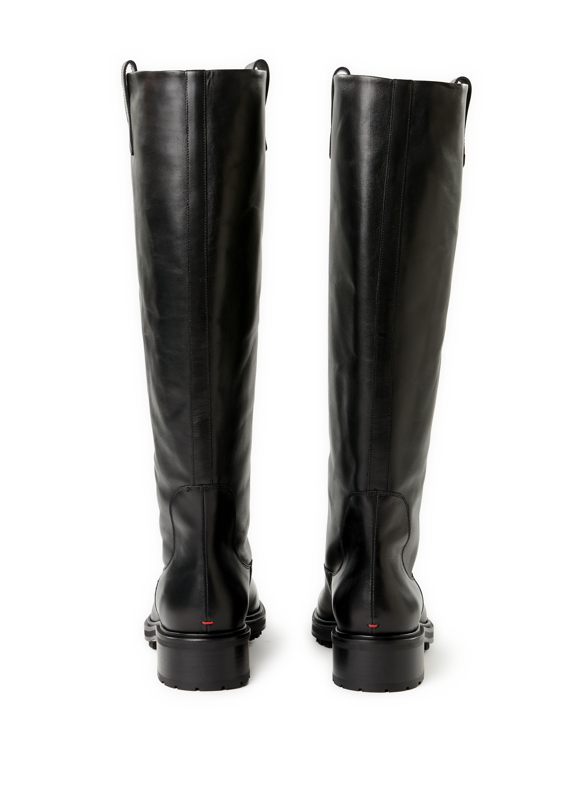 Bottes hautes en cuir AEYDE Noir