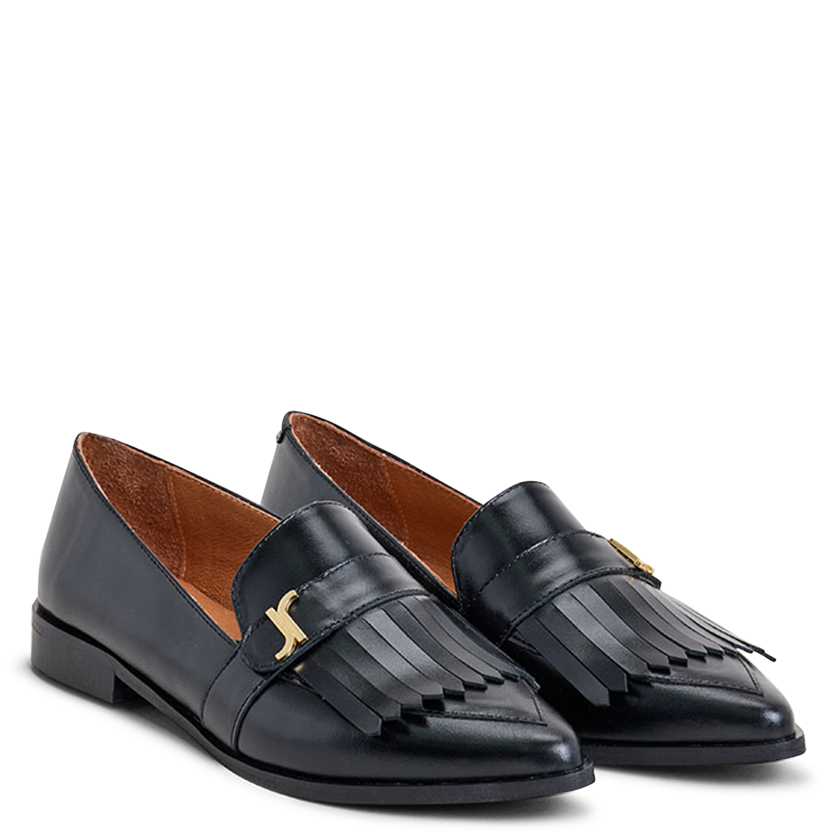 Mocassins en cuir anonyme JONAK Noir