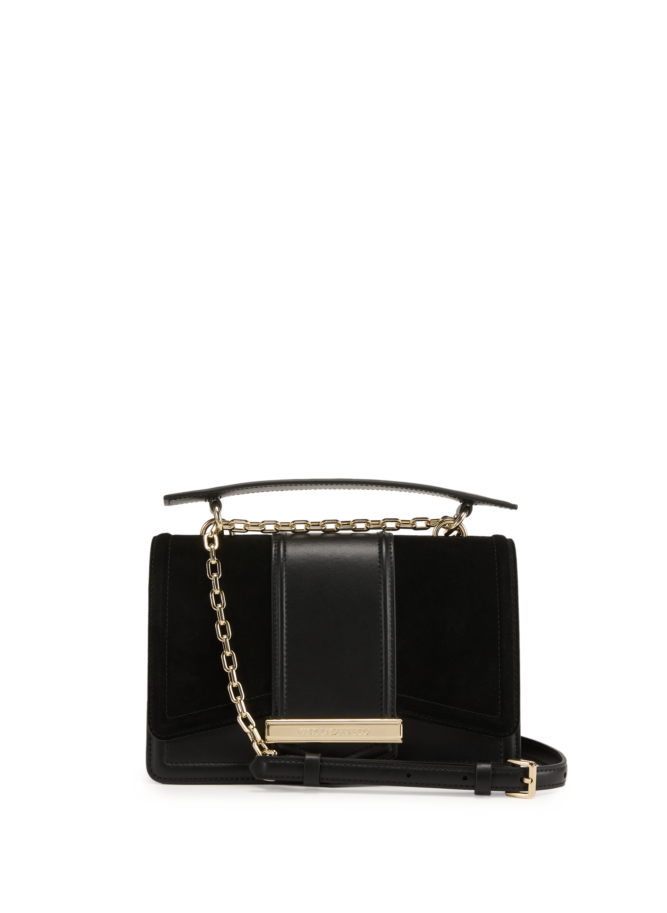 KARL LAGERFELD Sac à main K/Nova en cuir  Black