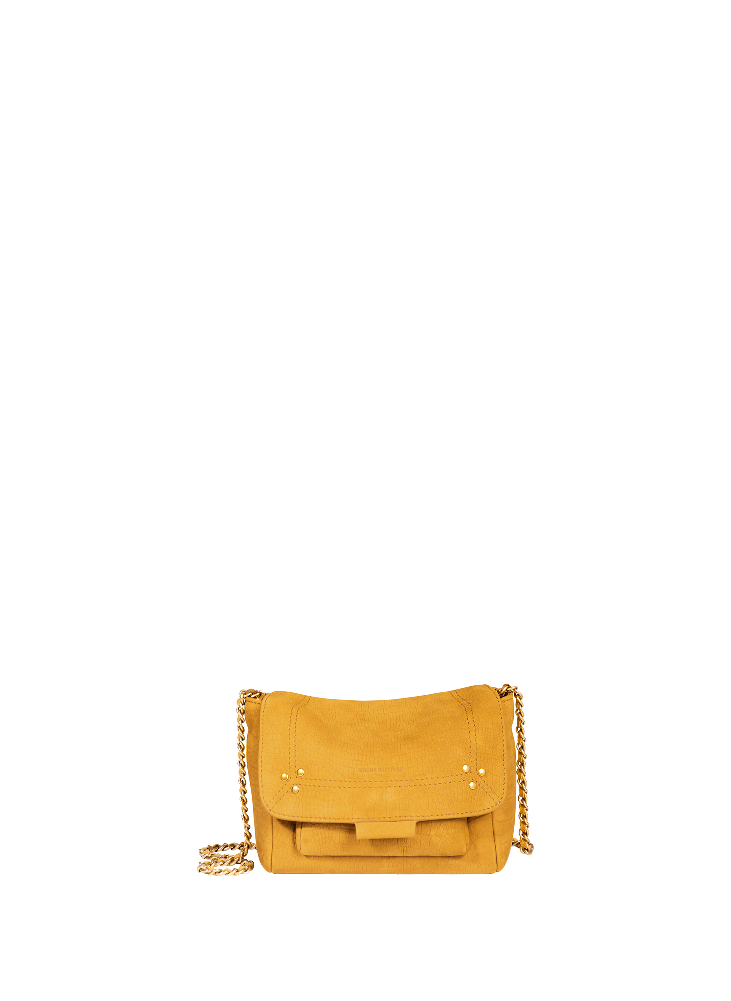 JÉRÔME DREYFUSS Crossbody bag Lulu S in calf leather Yellow