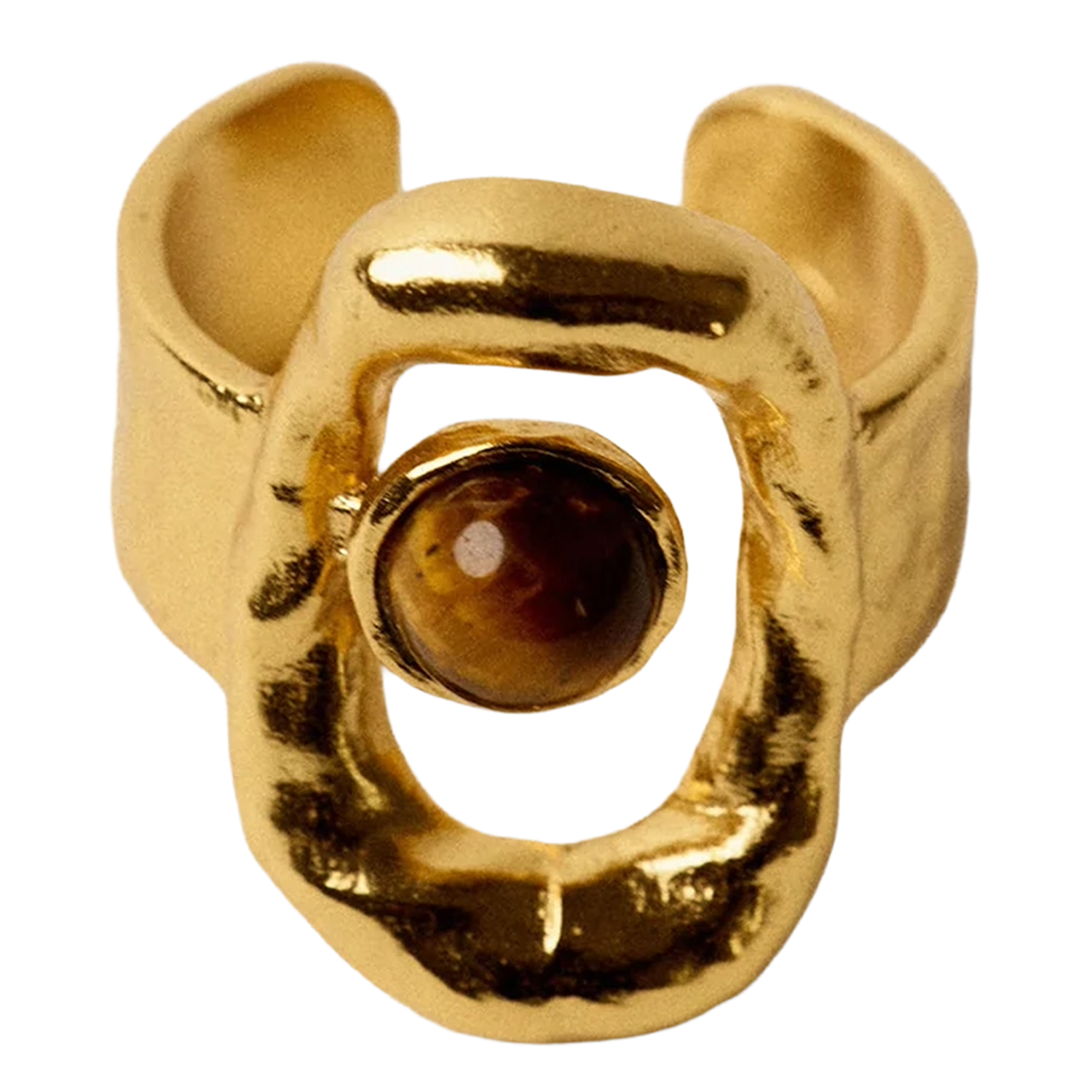 SESSUN Bague en laiton recyclé mélangé biuty Rouge