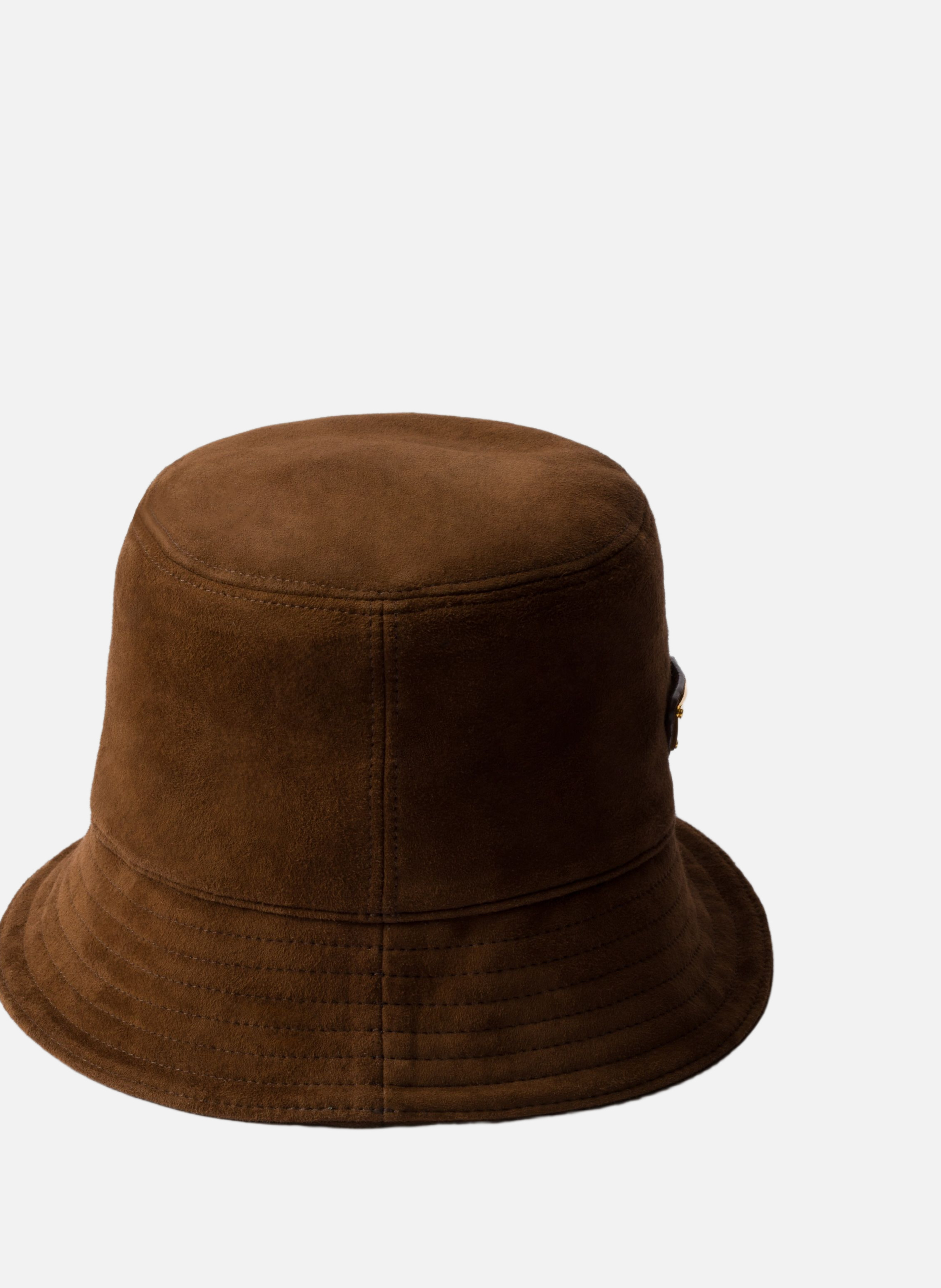 Bob en veau velours PRADA Marron