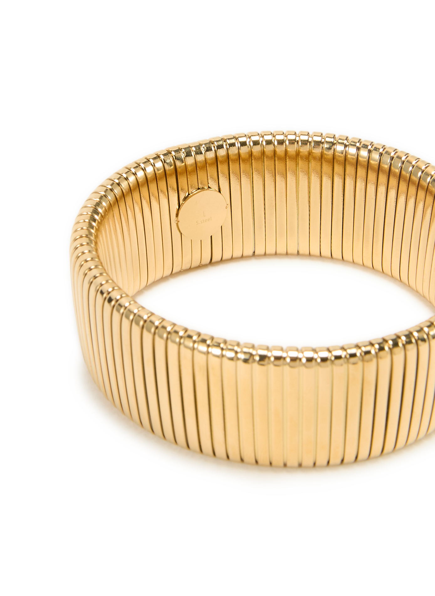 Bracelet à rayures AU PRINTEMPS PARIS Doré