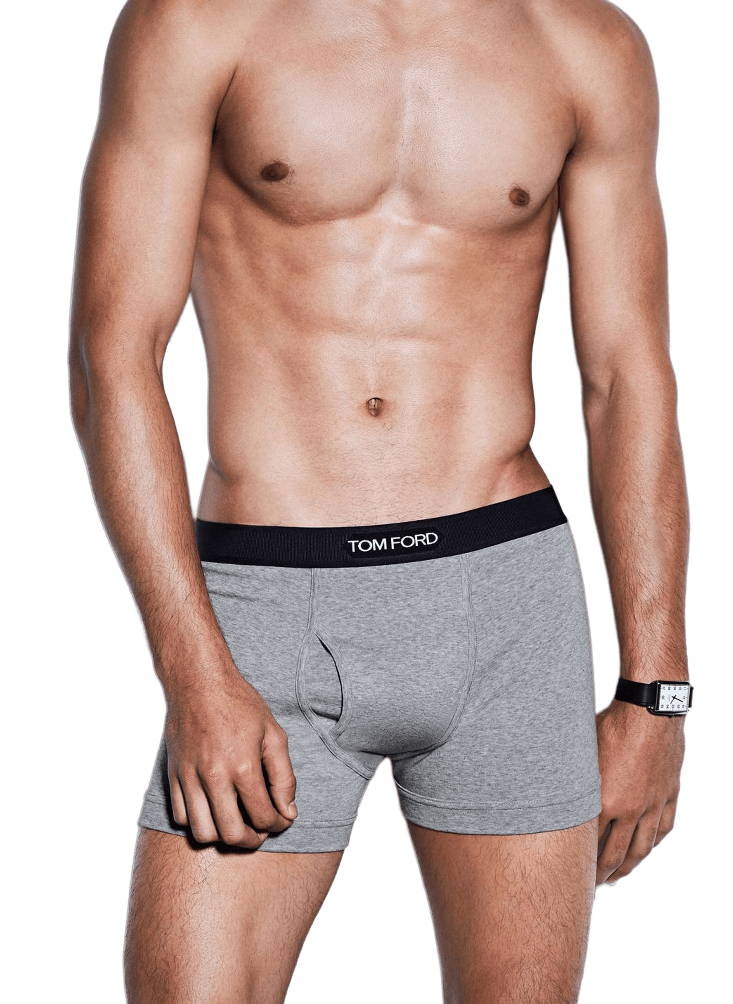 Set of two cotton boxers TOM FORD Grey