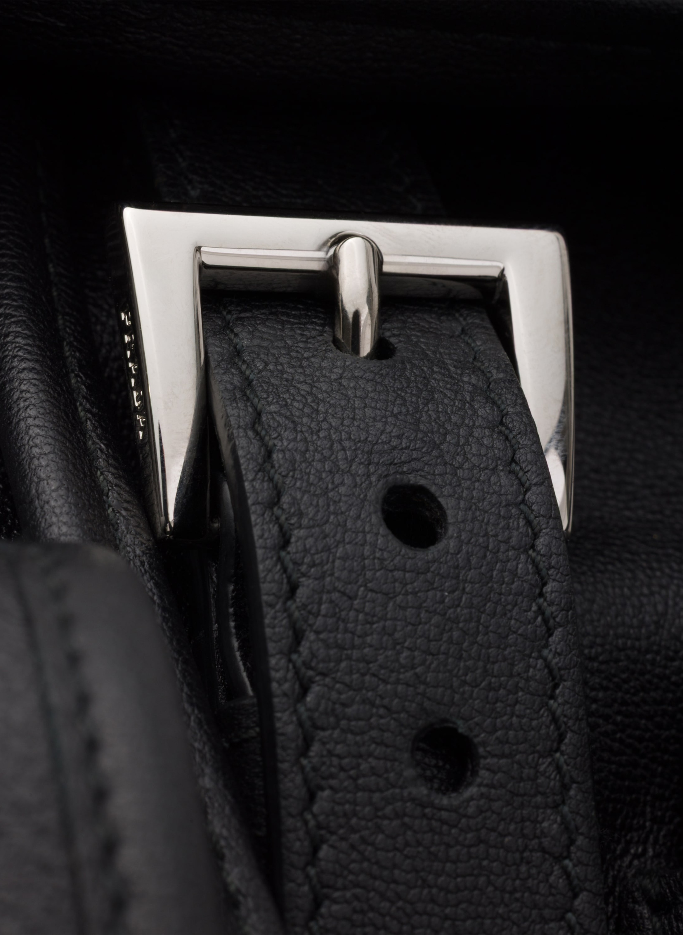 Sac à dos en cuir PRADA Noir