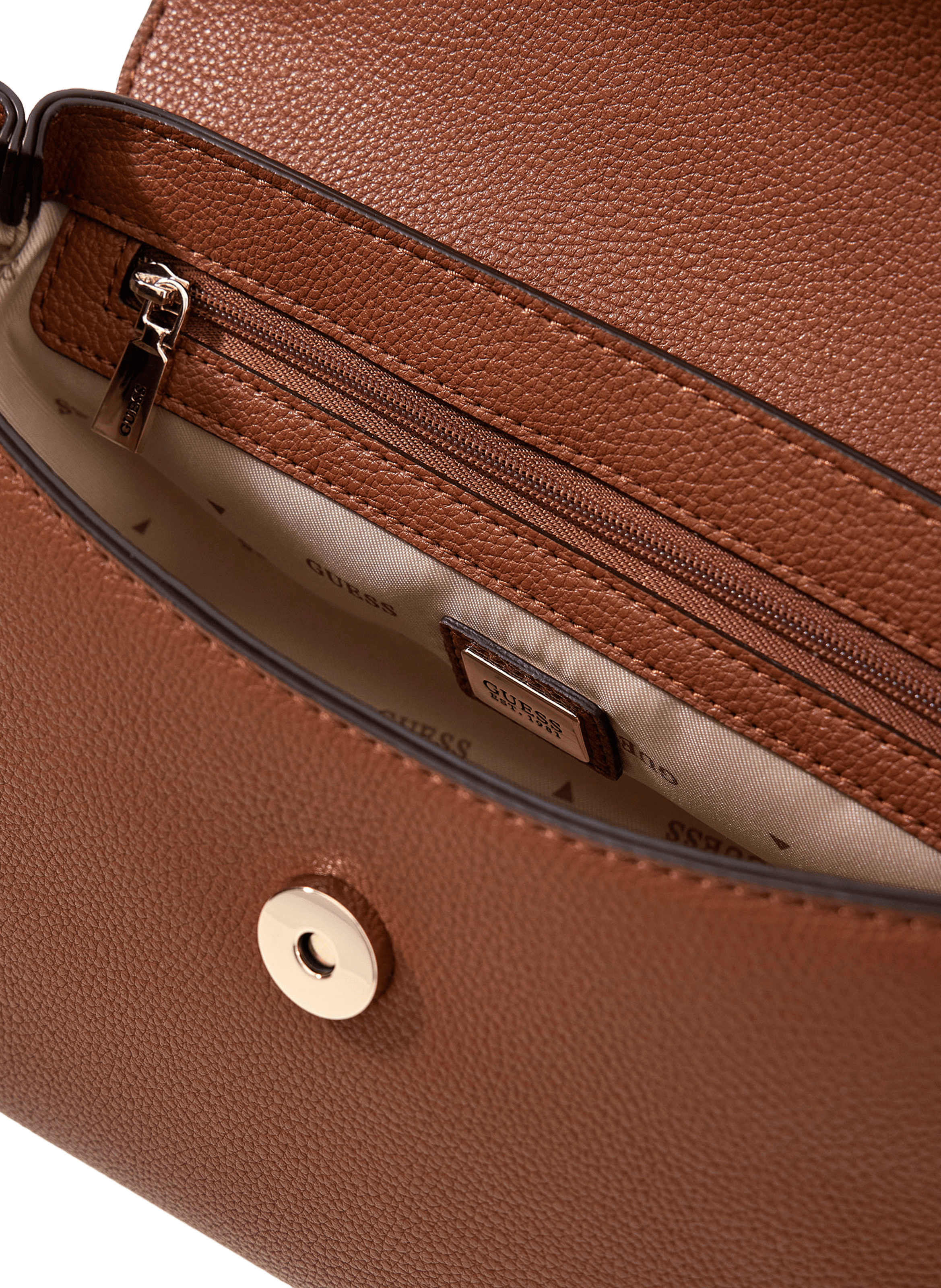 Sac bandoulière Evie GUESS Marron