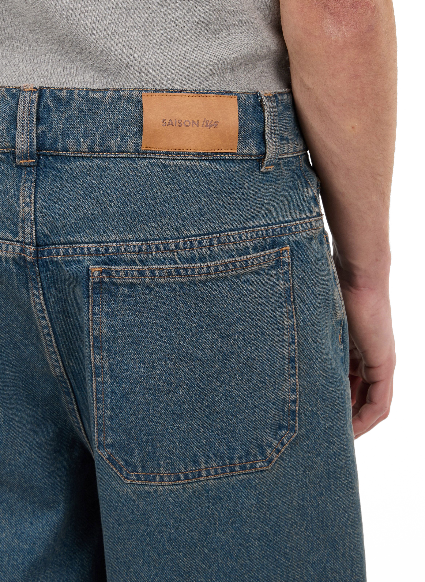 Raw denim Harm jeans in cotton SAISON 1865 Blue
