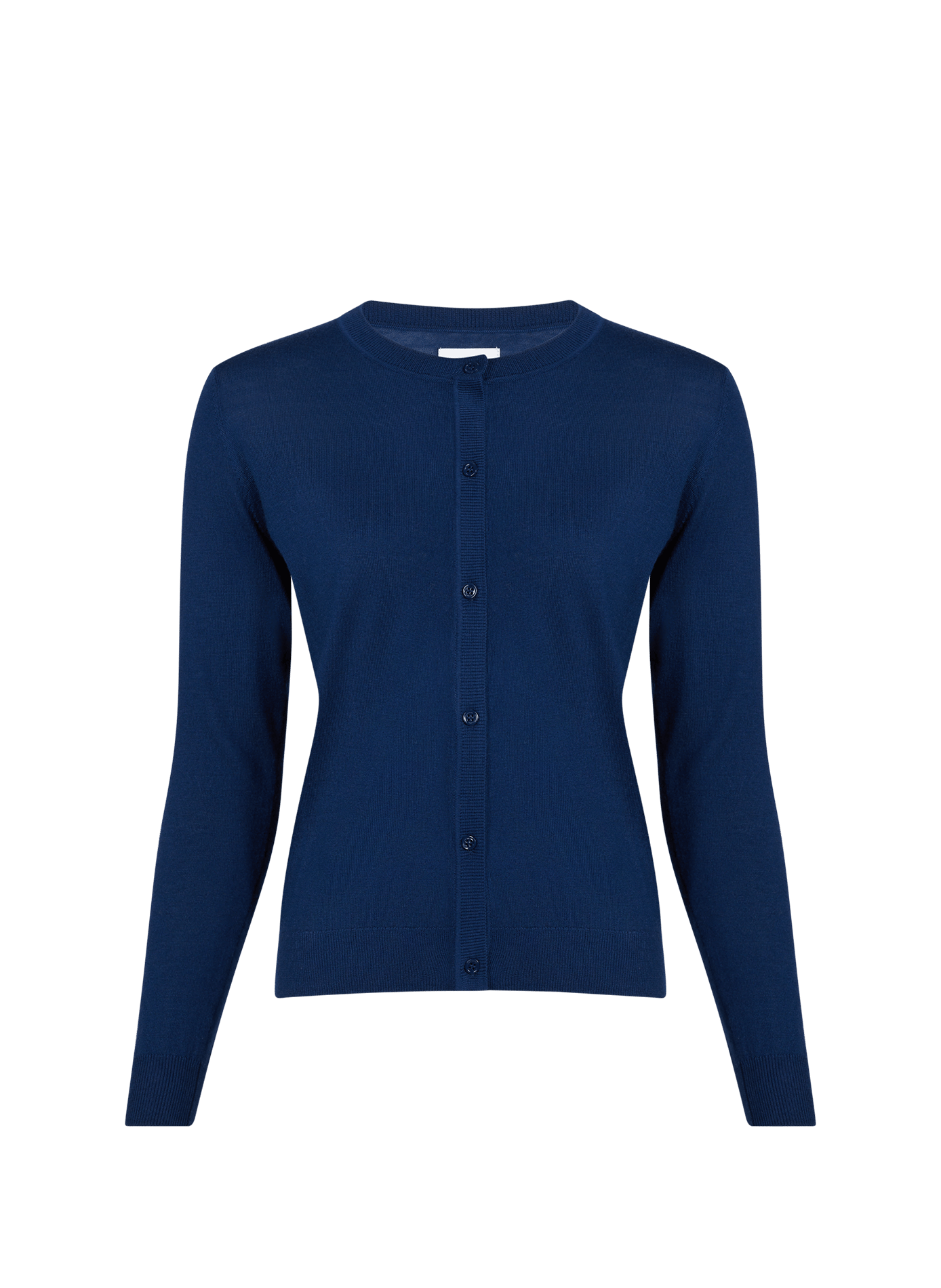 Cardigan droit Acad en laine mérinos AU PRINTEMPS PARIS Bleu