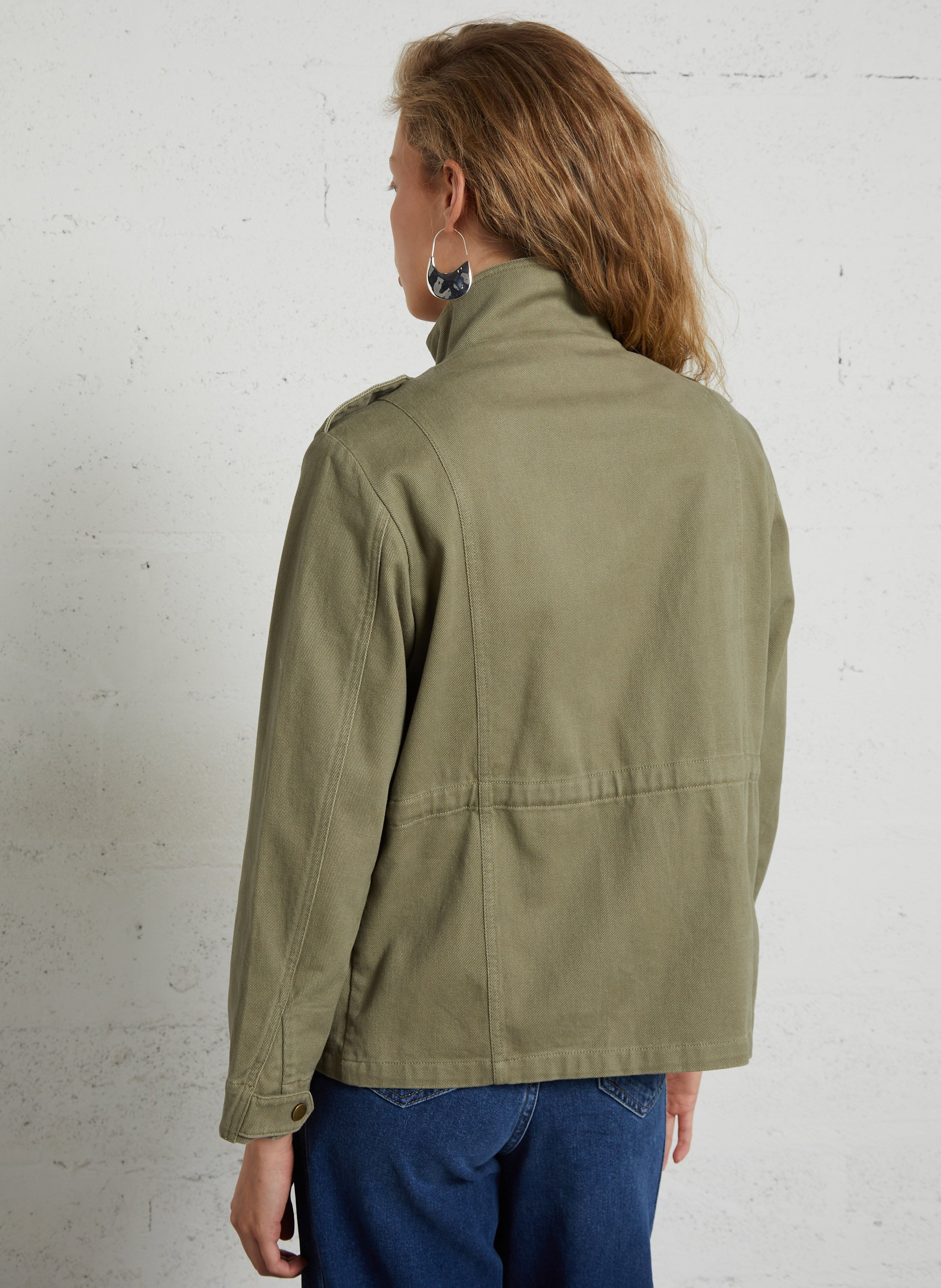 Veste sharienne en coton claire MAISON 123 Vert